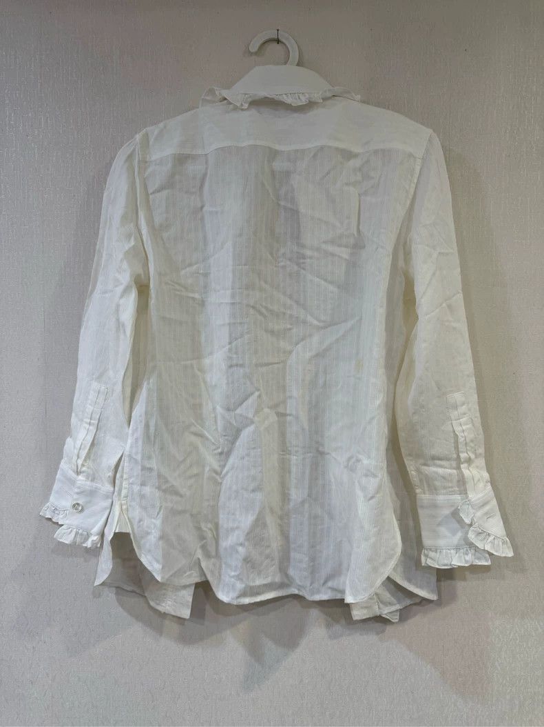 Yves Saint Laurent Saint Laurent Ruffled Collar Shirt F36 160/84 Size US S / EU 44-46 / 1 - 2 Thumbnail