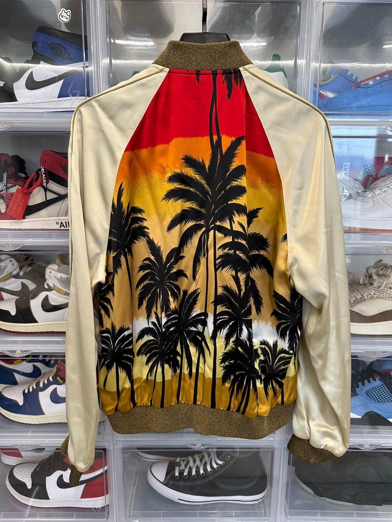 Saint Laurent Paris Saint Laurent Silk Palm Tree Jacket Size 50