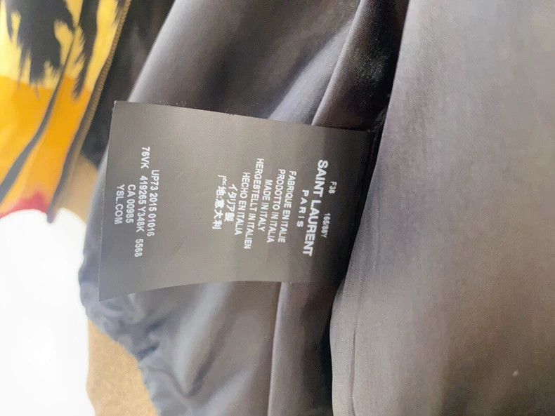 Saint Laurent Paris Saint Laurent Palm Tree Bomber Jacket Size US S / EU 44-46 / 1 - 4 Thumbnail