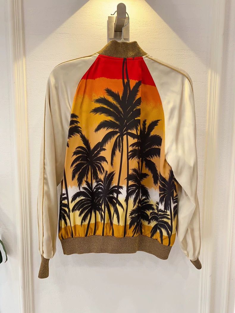Saint Laurent Paris Saint Laurent Palm Tree Bomber Jacket Size US S / EU 44-46 / 1 - 2 Thumbnail