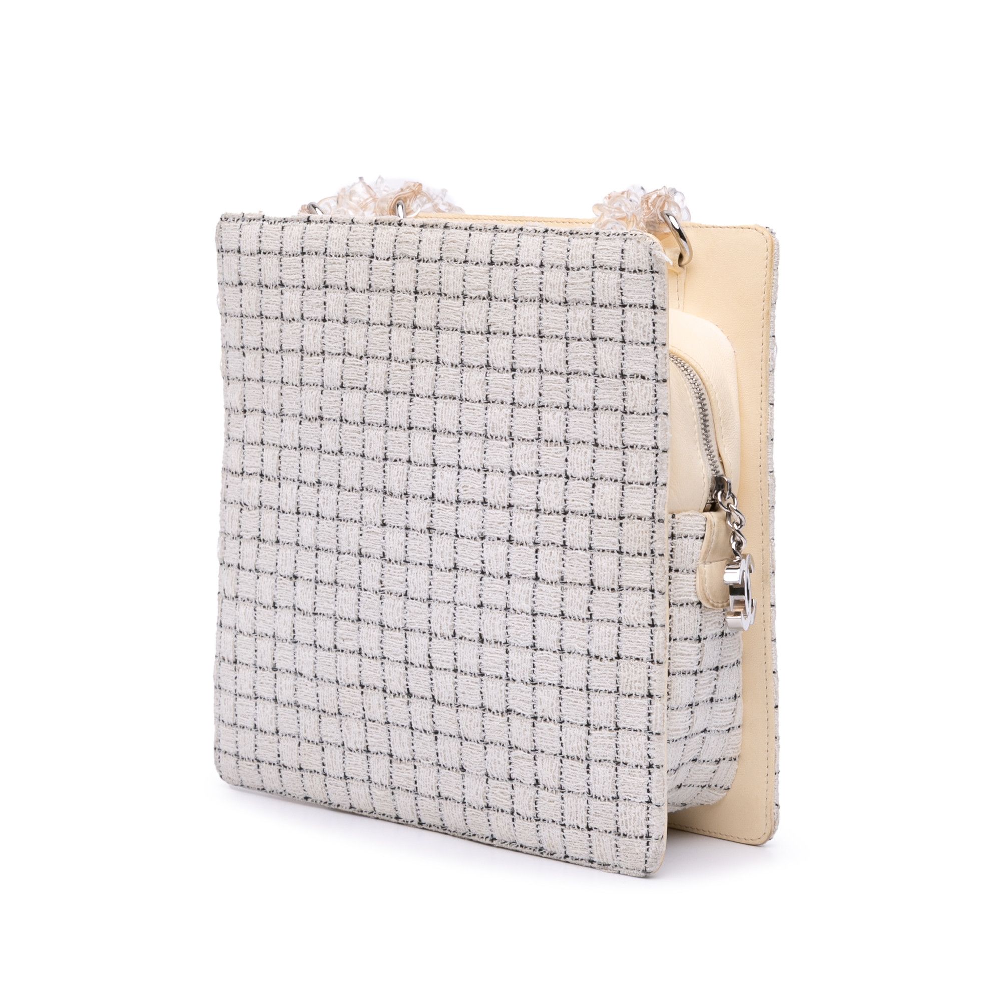 Chanel Chanel Tweed and Resin Zipped Shopping Bag Size ONE SIZE - 2 Thumbnail