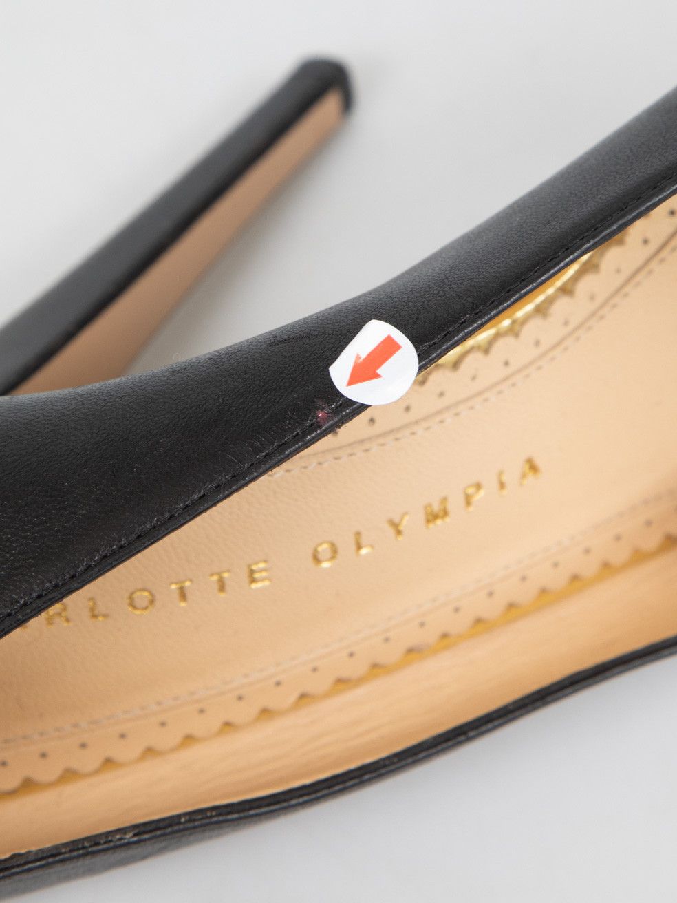 Charlotte Olympia Black Leather Dolly Pumps Size US 9 / IT 39 - 7 Thumbnail
