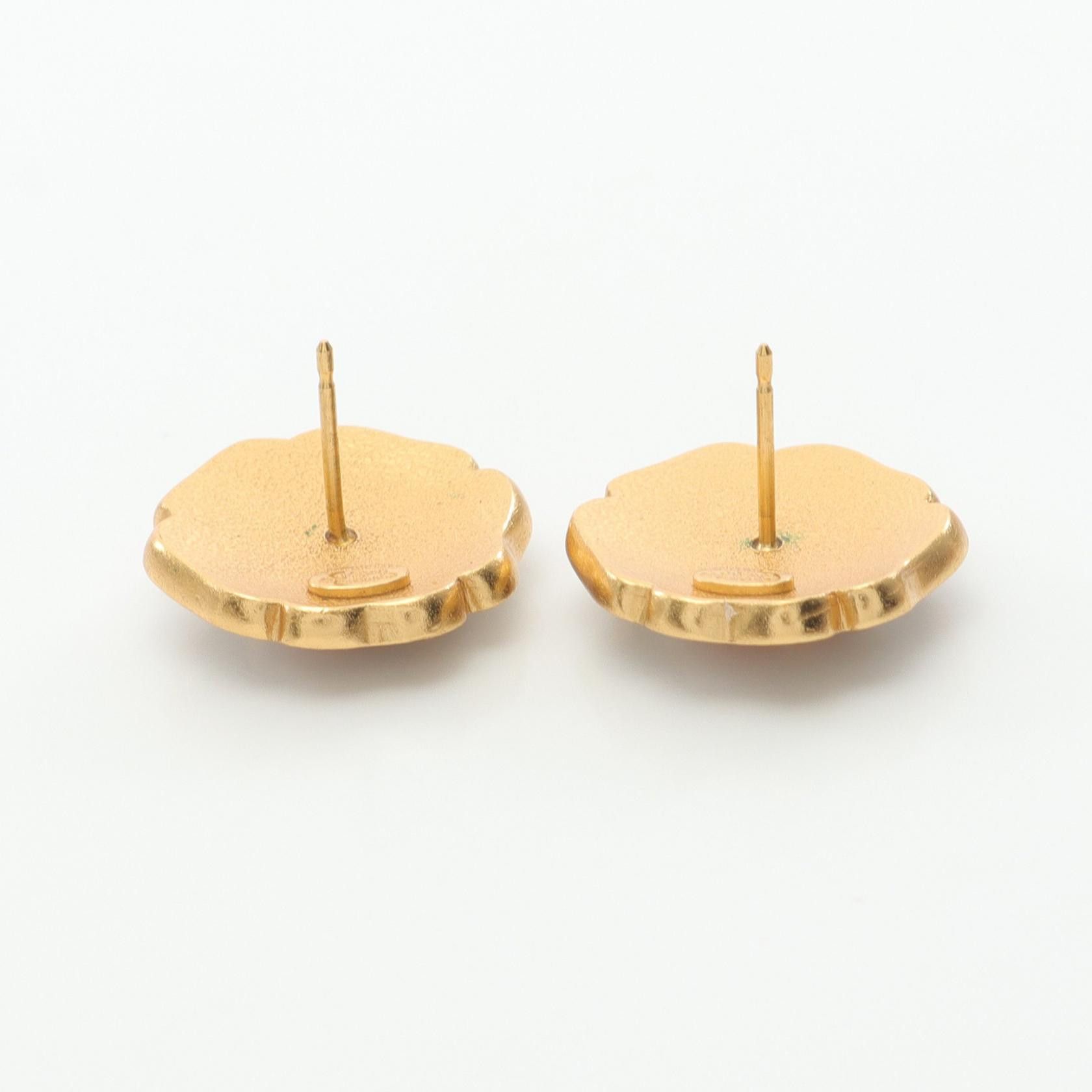 Chanel Chanel Chanel Coco Mark Earrings Metal Earrings 03P Size ONE SIZE - 6 Thumbnail