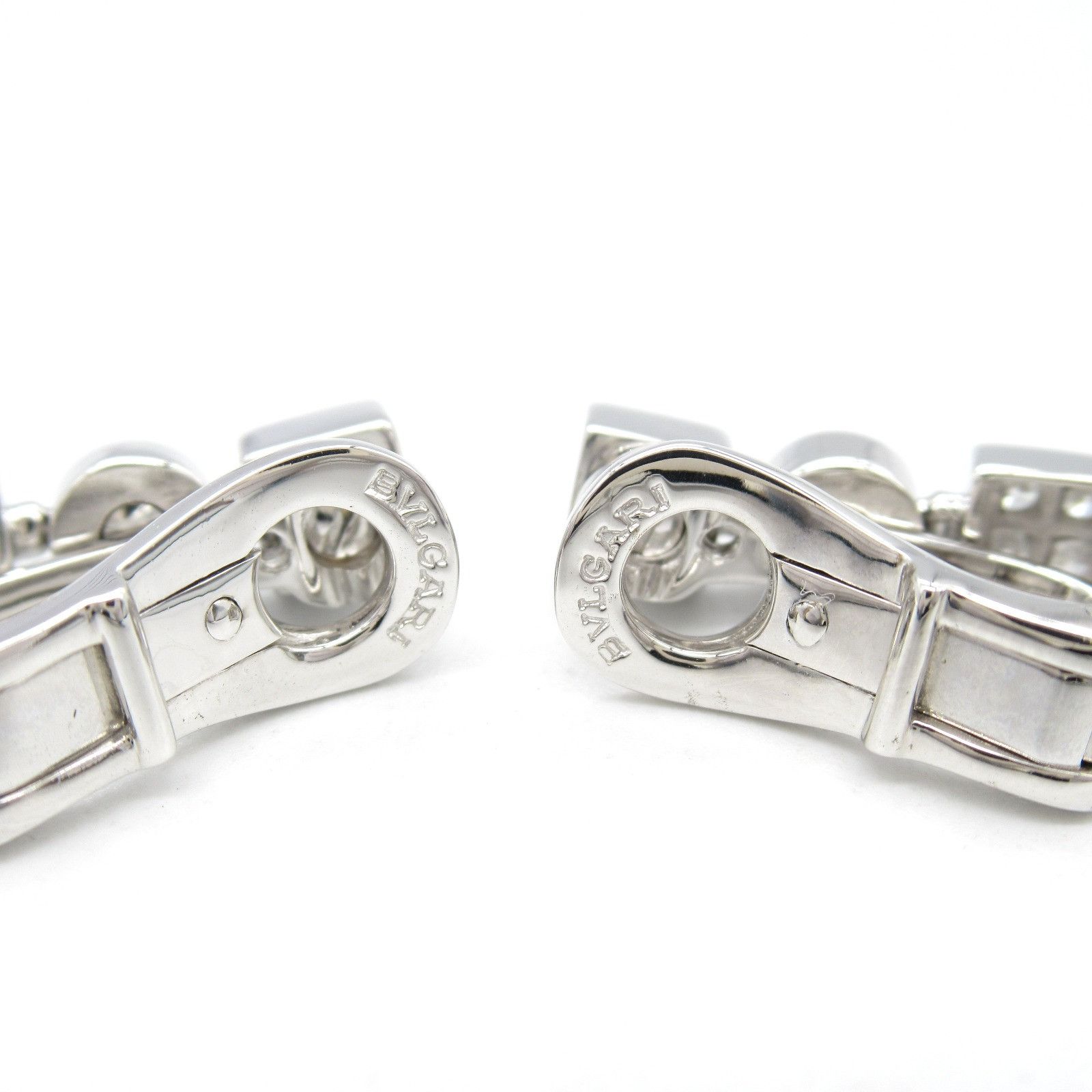 Bvlgari Bvlgari BVLGARI Lucia Au750 Diamond Earrings Metal Earrings Size ONE SIZE - 4 Thumbnail