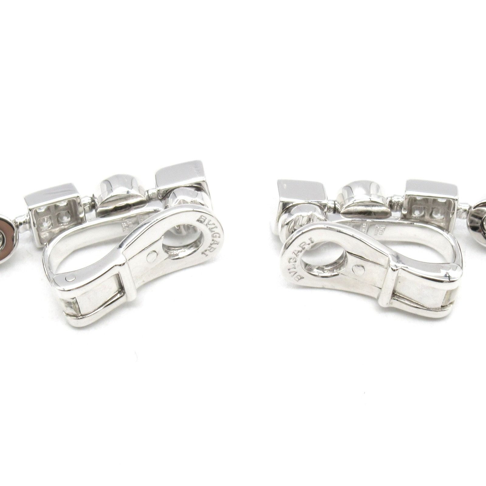 Bvlgari Bvlgari BVLGARI Lucia Au750 Diamond Earrings Metal Earrings Size ONE SIZE - 2 Thumbnail
