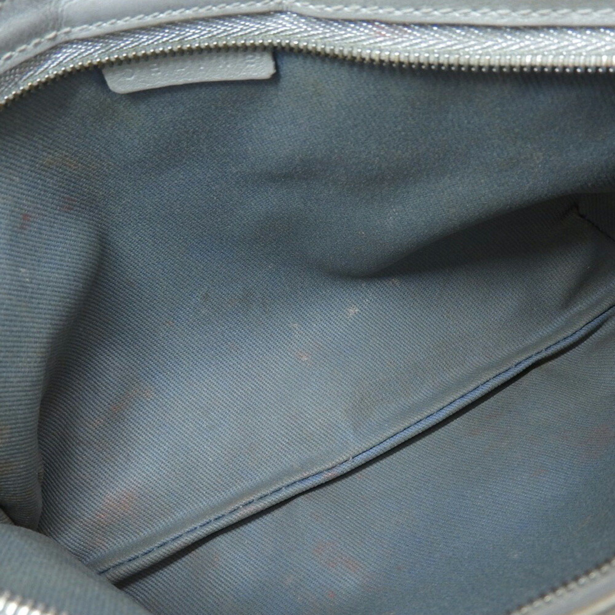 Celine CELINE Macadam Pattern Triomphe Chain Shoulder Pouch Bag Light Blue Size ONE SIZE - 3 Thumbnail