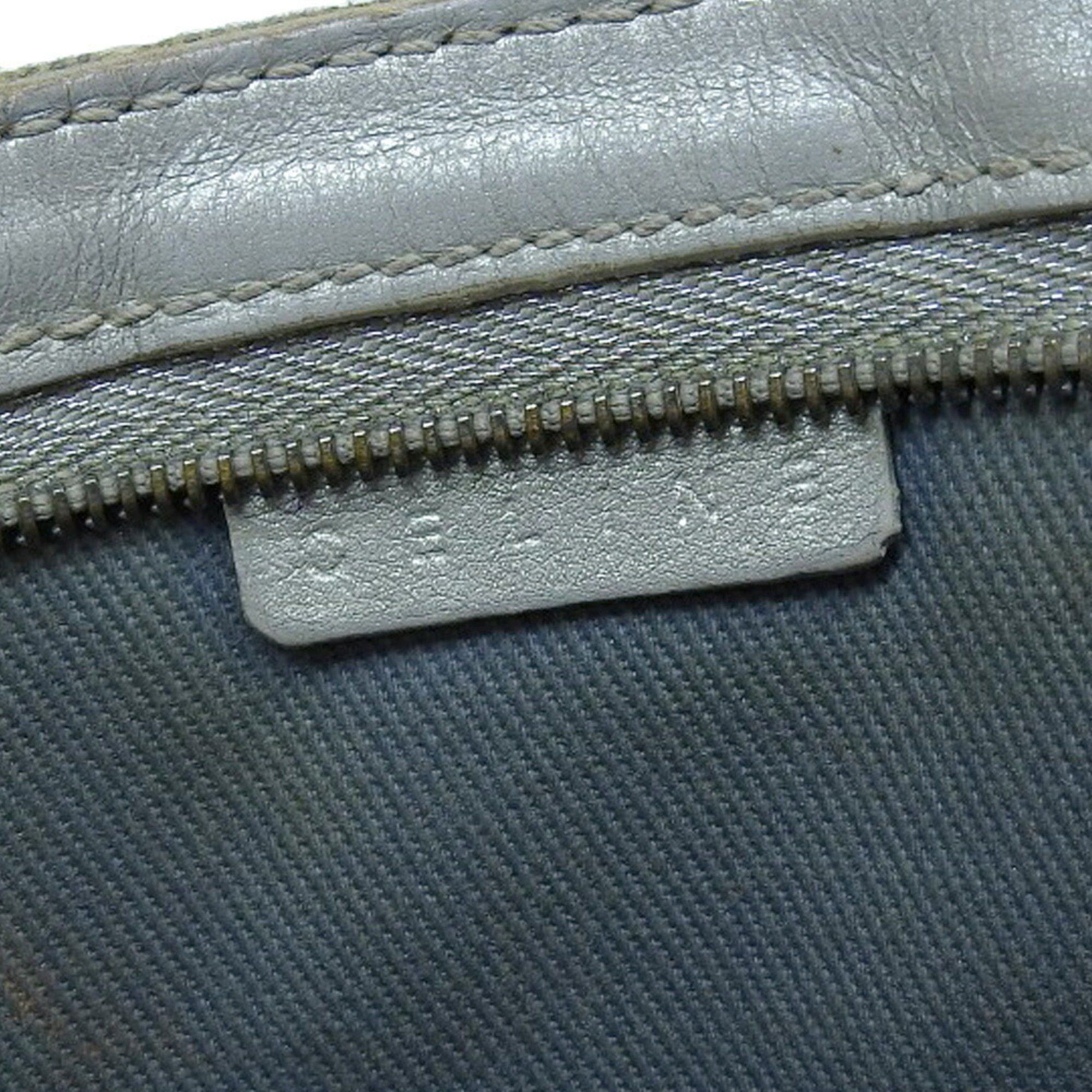 Celine CELINE Macadam Pattern Triomphe Chain Shoulder Pouch Bag Light Blue Size ONE SIZE - 8 Thumbnail