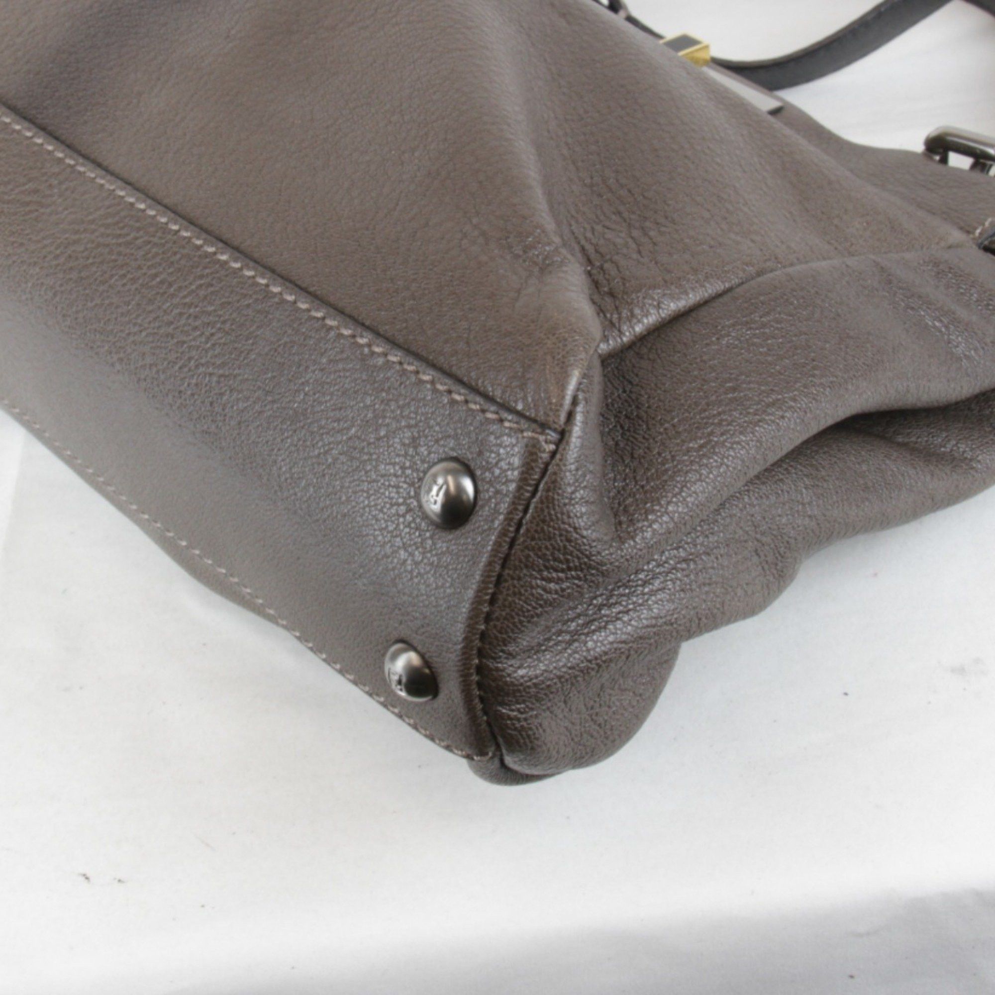 Fendi FENDI Peekaboo 2way handbag leather for women Size ONE SIZE - 4 Thumbnail