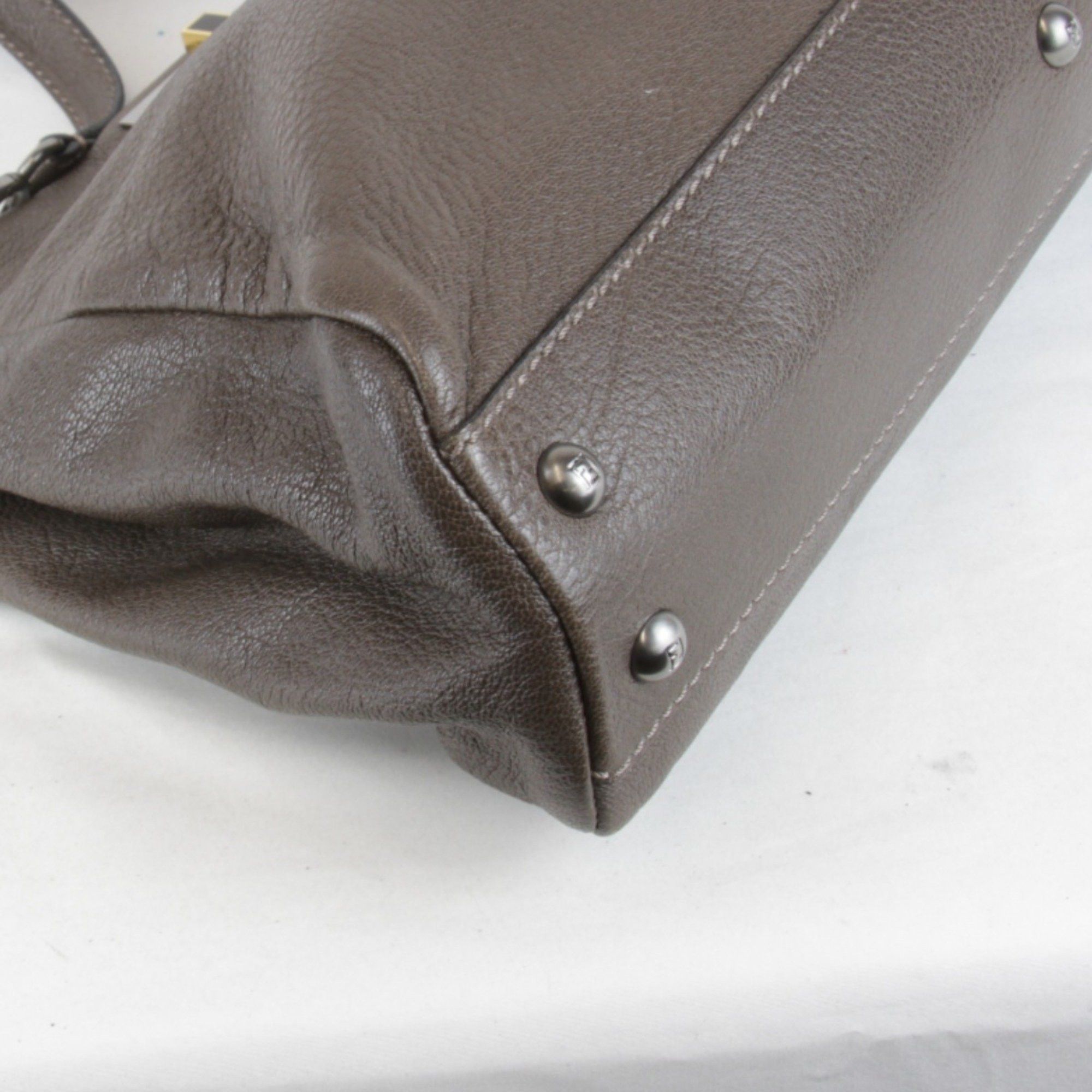 Fendi FENDI Peekaboo 2way handbag leather for women Size ONE SIZE - 5 Thumbnail