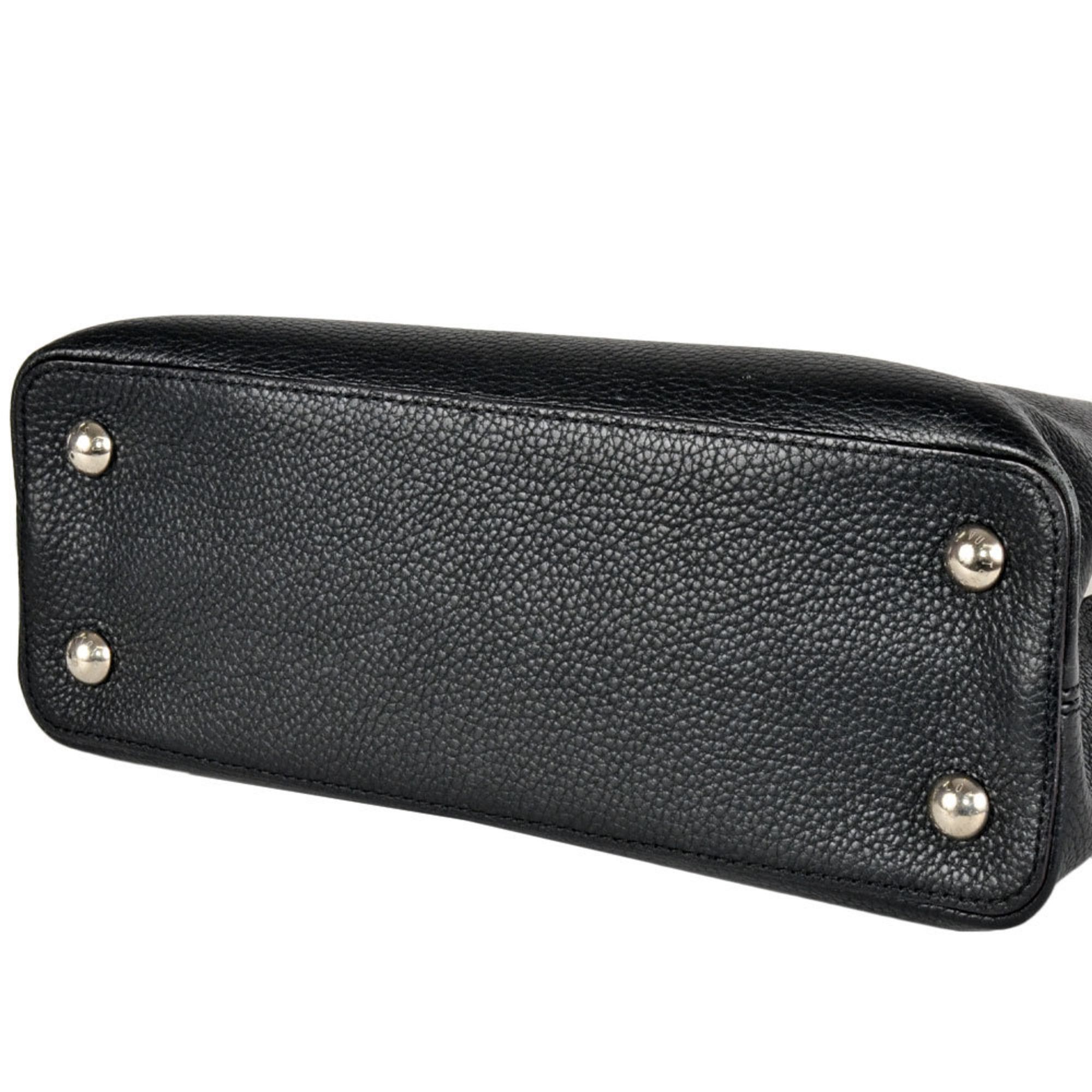 Louis Vuitton Louis Vuitton Capucines MM Handbag Leather M42242 Noir SP4177 Women's Size ONE SIZE - 4 Thumbnail