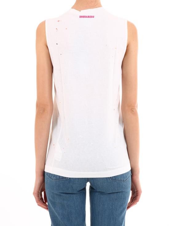 Dsquared2 DSQUARED2 Women Tops S72GC0908 WHITE Size M / US 6-8 / IT 42-44 - 4 Thumbnail