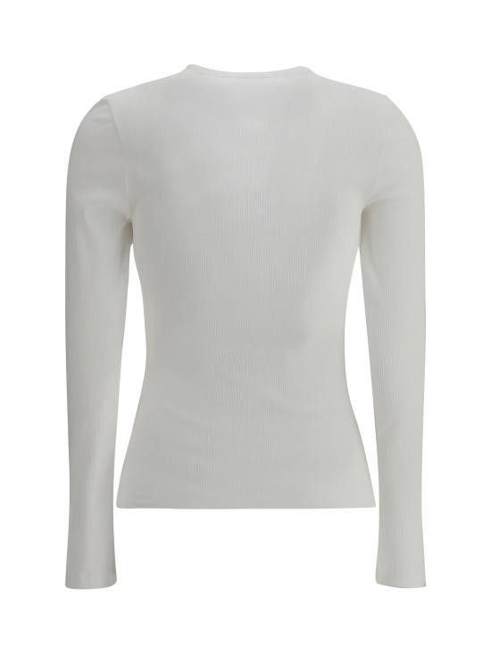 Salvatore Ferragamo SALVATORE FERRAGAMO Women Tops 782751 002 WHITE Size S / US 4 / IT 40 - 2 Thumbnail