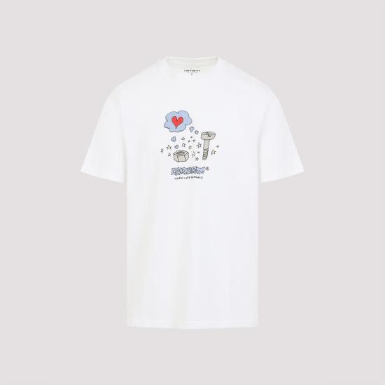 Carhartt Wip CARHARTT WIP Men T-Shirts I03520102XX WHITE Size US L / EU 52-54 / 3 - 3 Thumbnail