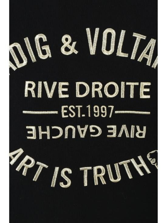 Zadig & Voltaire ZADIG & VOLTAIRE Women Hoodies JWSL00001 001 BLACK Size L / US 10 / IT 46 - 3 Thumbnail
