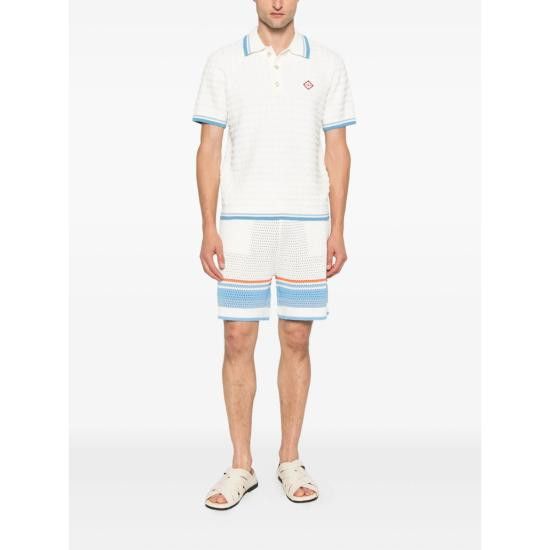 Casablanca CASABLANCA Men Polo Shirts KW 999 01 WHITE Size US XXL / EU 58 / 5 - 4 Thumbnail