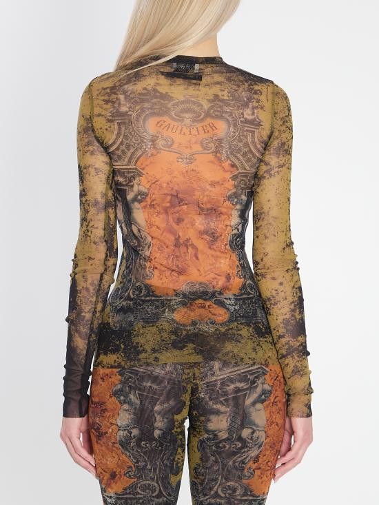 Jean Paul Gaultier JEAN PAUL GAULTIER Women Sweater W TO305 BLACK Size M / US 6-8 / IT 42-44 - 4 Thumbnail