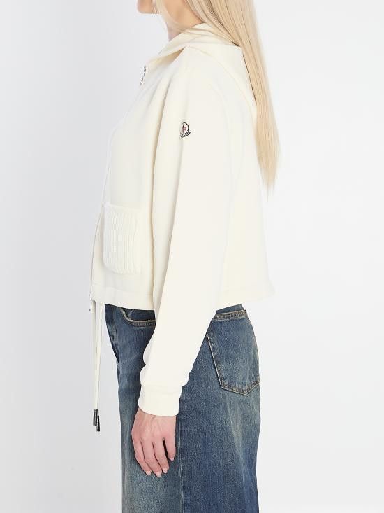 Moncler MONCLER Women Sweater K20938G00002 WHITE Size S / US 4 / IT 40 - 3 Thumbnail
