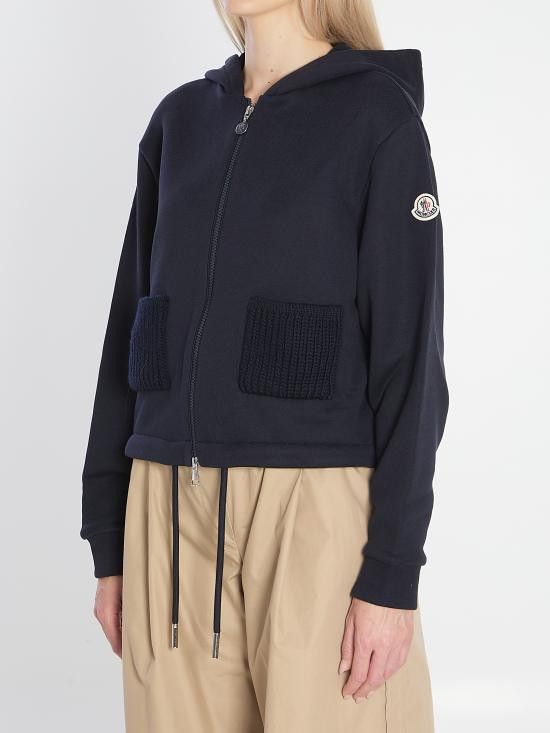 Moncler MONCLER Women Sweater K20938G00002 BLUE Size S / US 4 / IT 40 - 2 Thumbnail