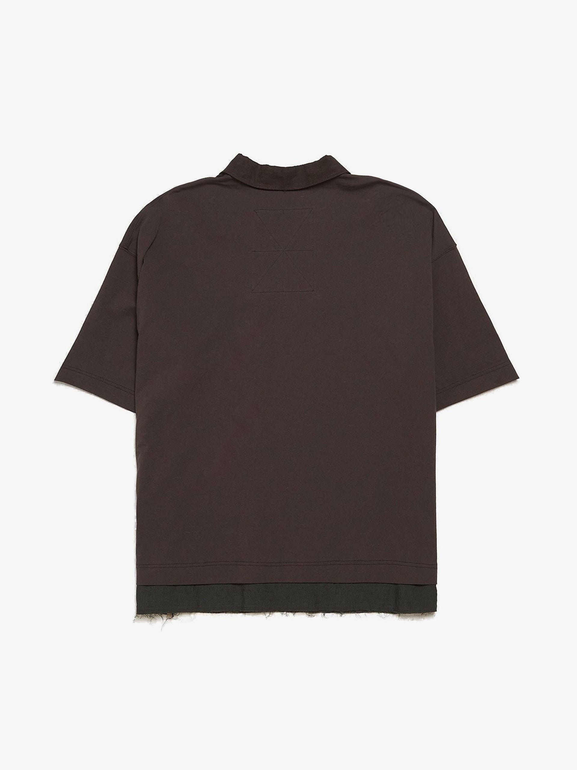 Ziggy Chen Dark Brown Short Sleeve Cotton Polo Size US L / EU 52-54 / 3 - 2 Thumbnail