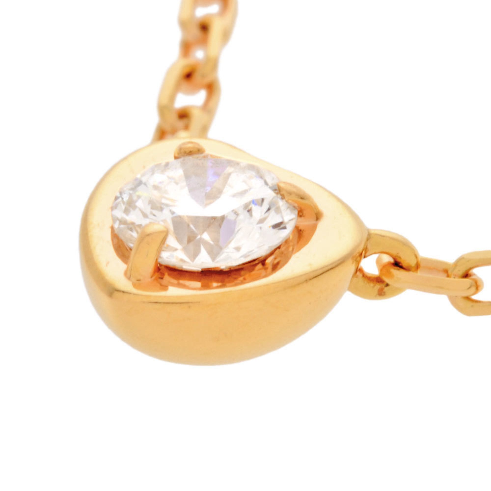 Cartier Diamant Léger Heart Necklace Diamond K18PG Amour Ladies