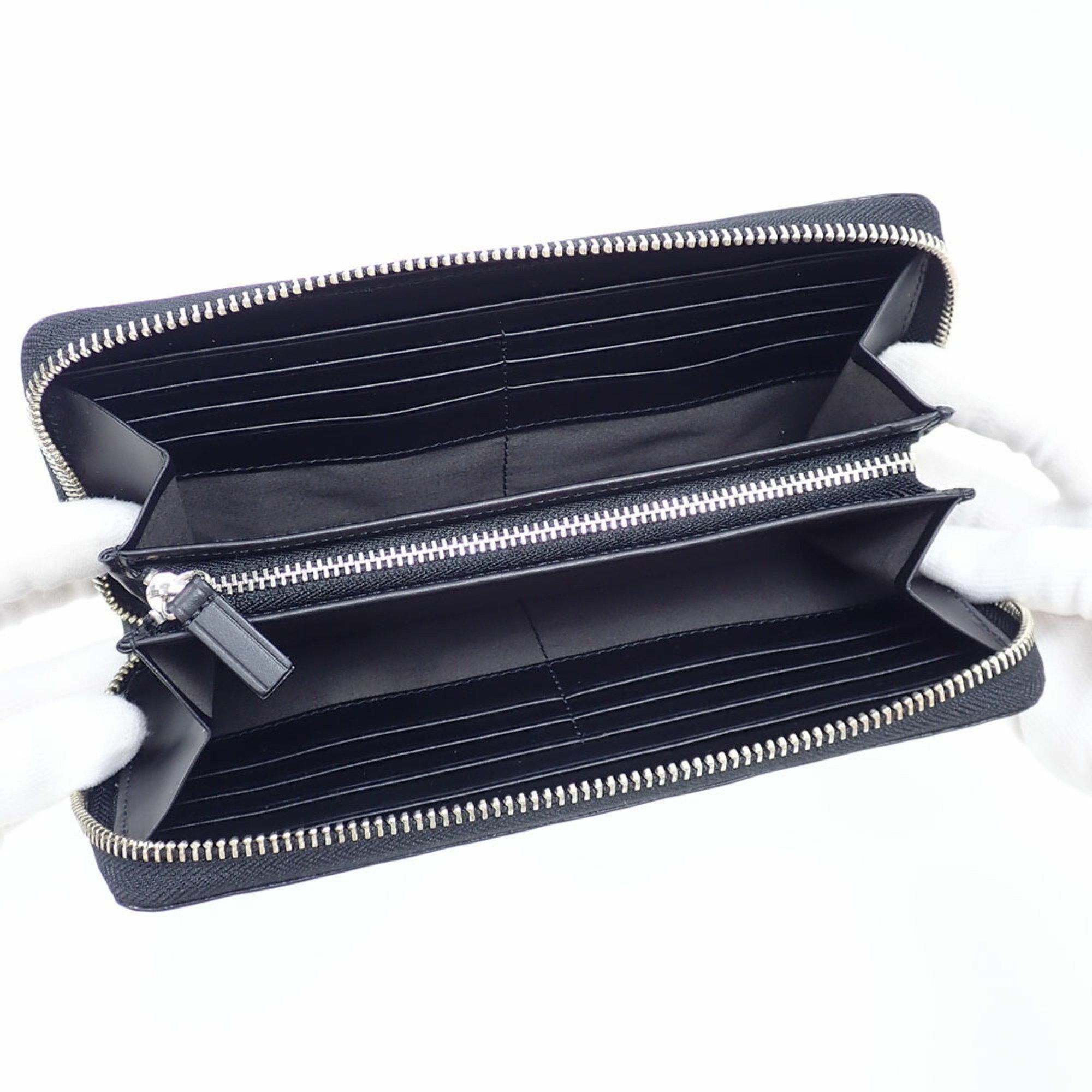 Vivienne Westwood Vivienne Westwood Round Long Wallet for Women, Black, Cowhide, VWK845, Flow Embossed Orb, C217363 Size ONE SIZE - 5 Thumbnail