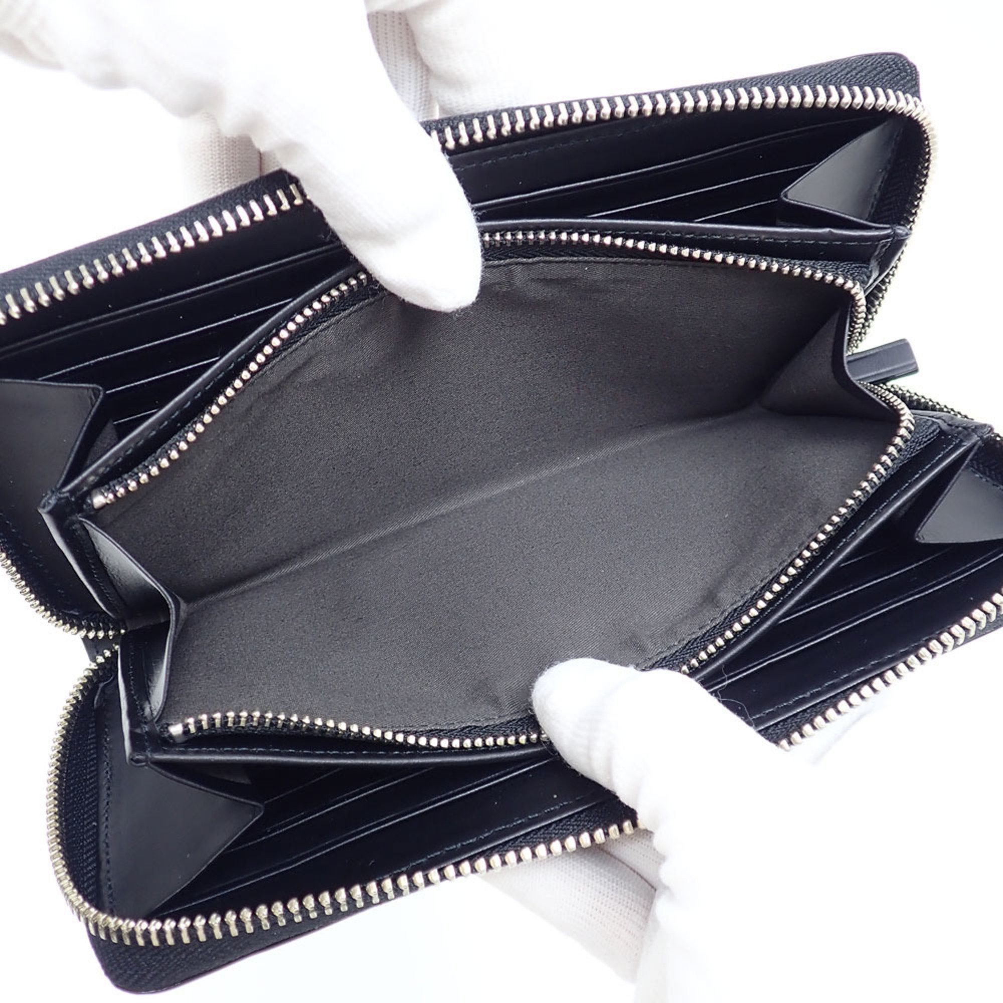 Vivienne Westwood Vivienne Westwood Round Long Wallet for Women, Black, Cowhide, VWK845, Flow Embossed Orb, C217363 Size ONE SIZE - 6 Thumbnail