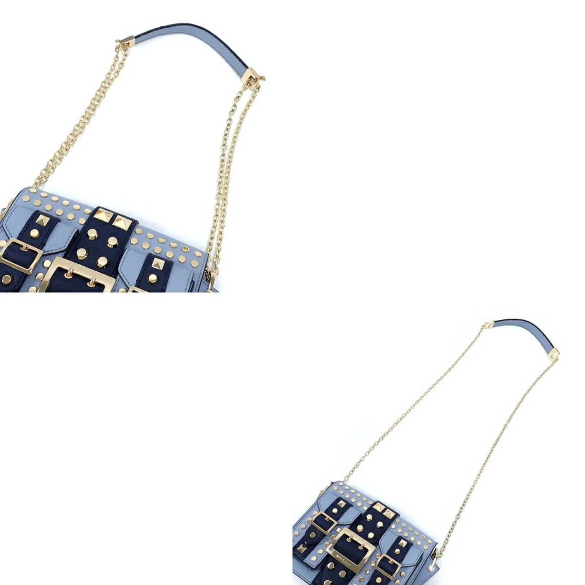 Michael Kors Michael Kors Chain Shoulder Bag for Women, Blue, Leather, 30S0G0YM8T, C217327 Size ONE SIZE - 3 Thumbnail