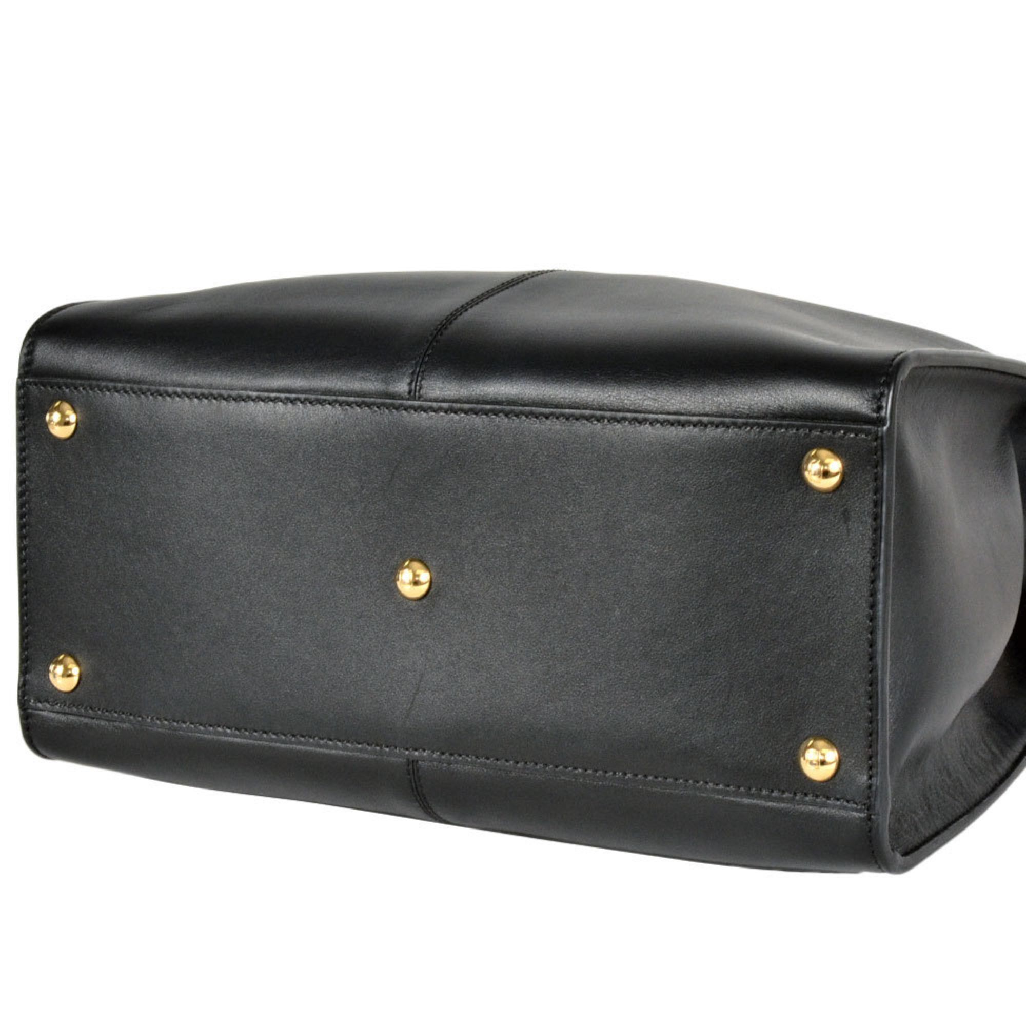 Fendi FENDI Peekaboo X-Lite Regular Handbag Leather 8BN310 Black Women's Size ONE SIZE - 4 Thumbnail