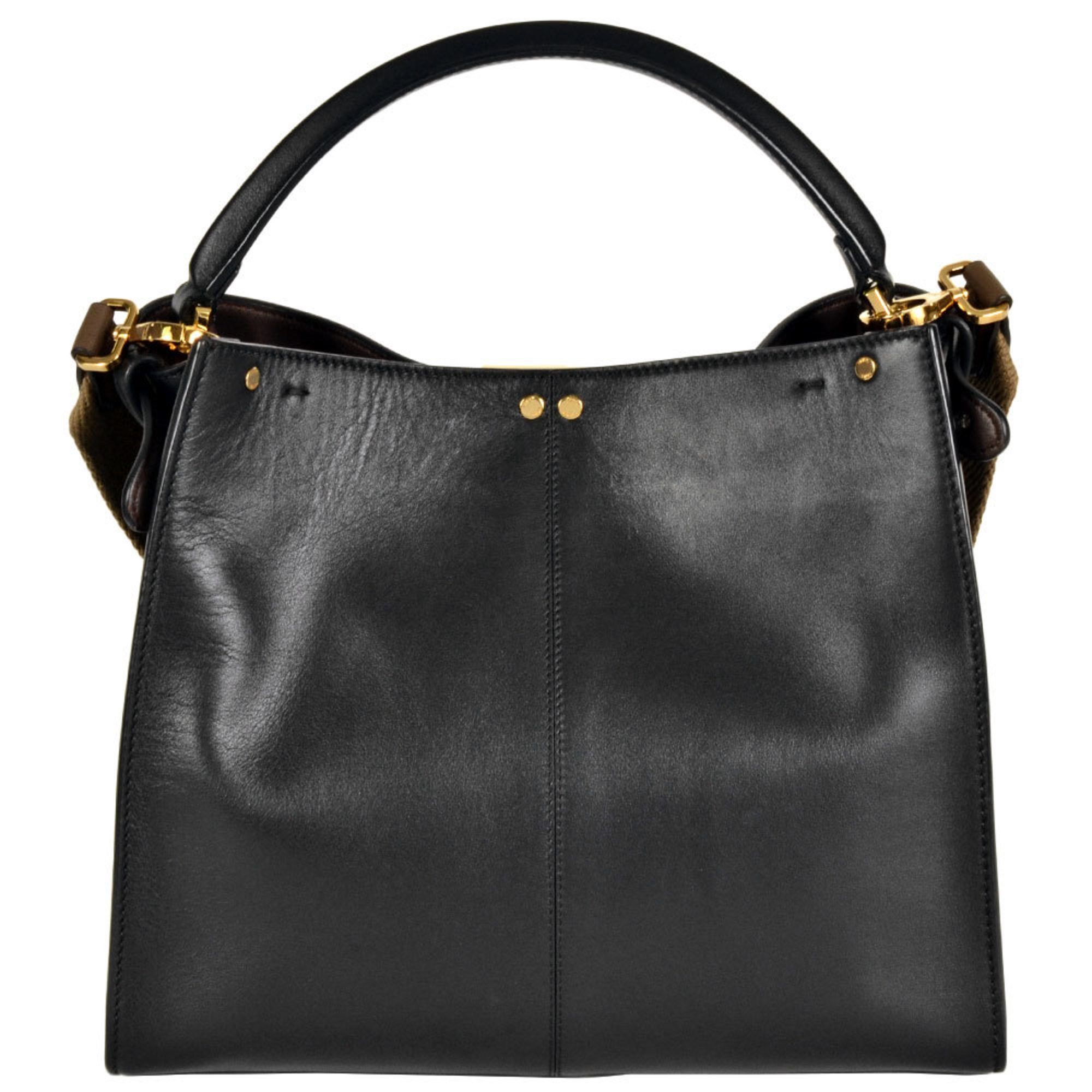 Fendi FENDI Peekaboo X-Lite Regular Handbag Leather 8BN310 Black Women's Size ONE SIZE - 3 Thumbnail