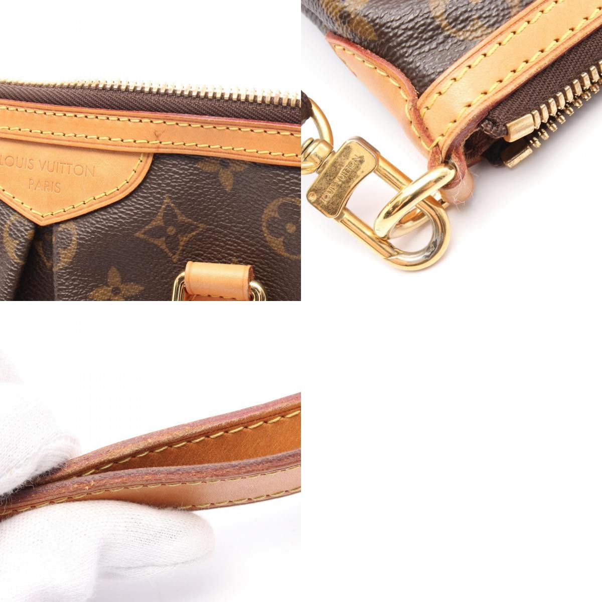 Louis Vuitton Louis Vuitton Louis Vuitton Palermo PM Monogram Coated Canvas 2way Bag Canvas Handbag M40145 DUTY FREE for USA Size ONE SIZE - 10 Thumbnail