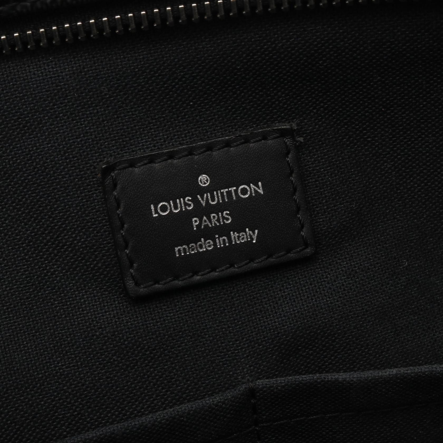 Louis Vuitton Louis Vuitton Louis Vuitton 7DW Damier Graphite PVC Coated Canvas Briefcase Canvas Business Bag N41564 Size ONE SIZE - 4 Thumbnail