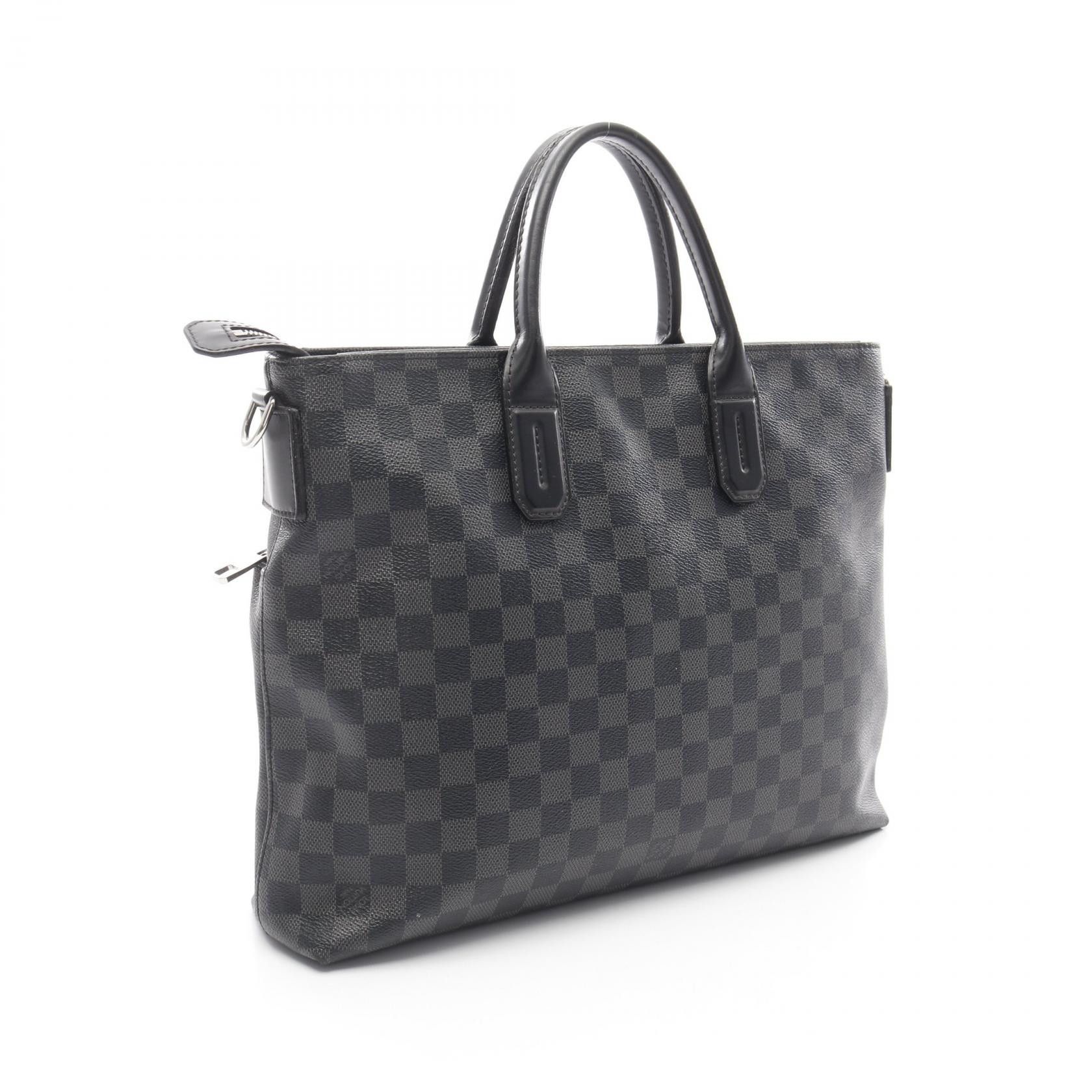Louis Vuitton Louis Vuitton Louis Vuitton 7DW Damier Graphite PVC Coated Canvas Briefcase Canvas Business Bag N41564 Size ONE SIZE - 2 Thumbnail