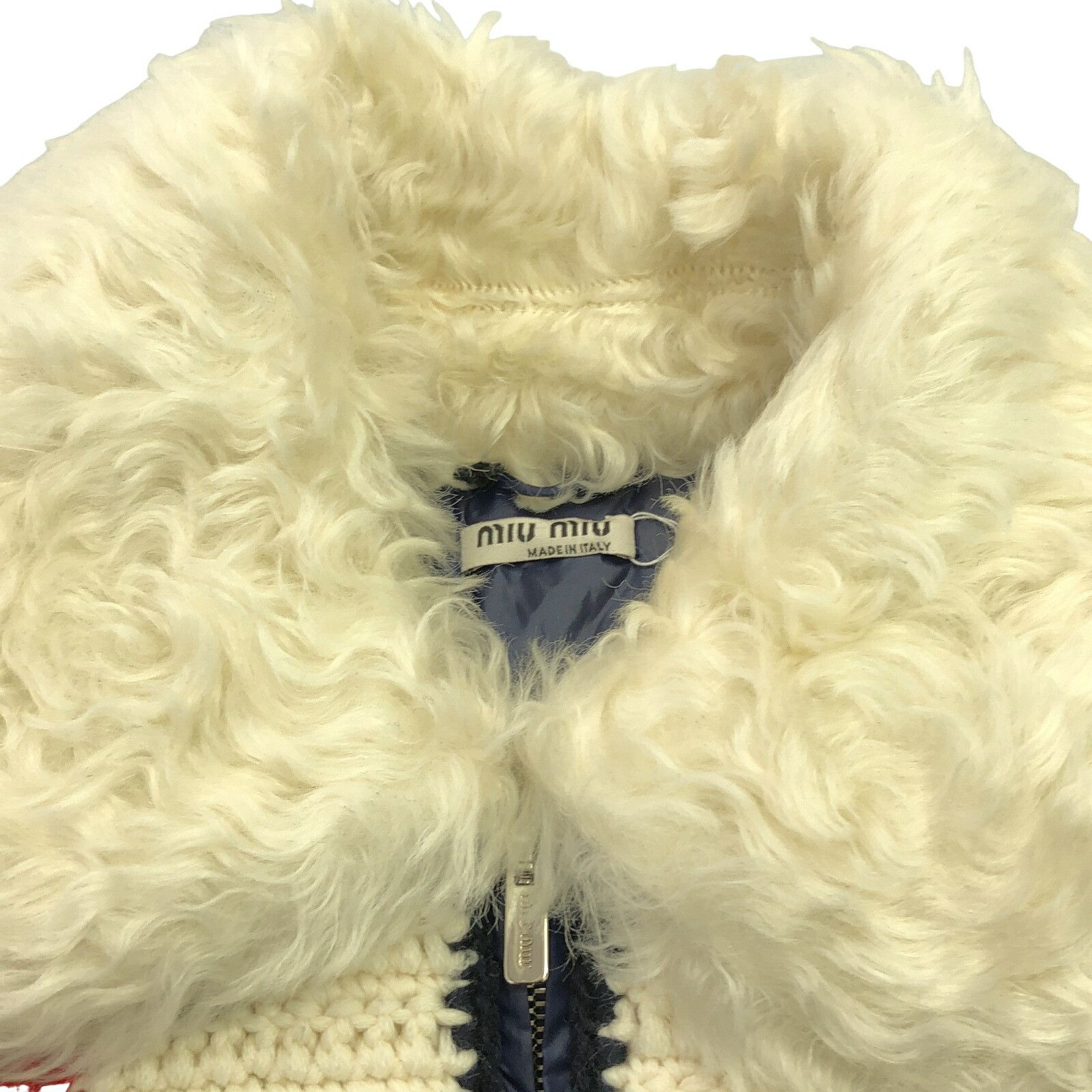 Miu Miu Miu Miu Miu Miu ML802 1ZVW Wool Jacket Natural Material Outerwear ML802 1ZVW Size ONE SIZE - 5 Thumbnail