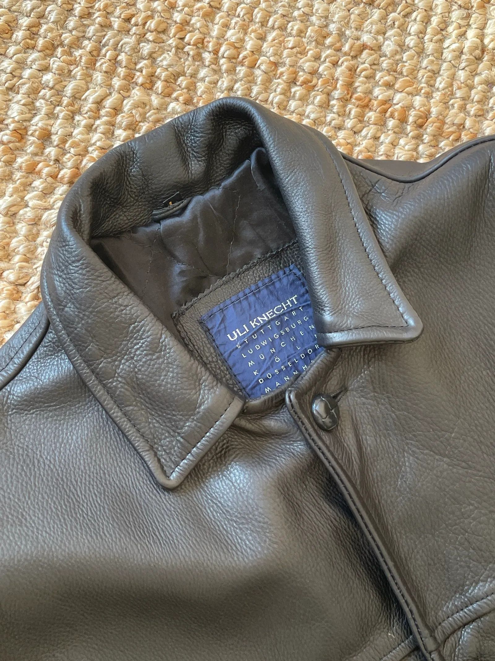 Vintage Uli Knecht Leather Jacket Size US L / EU 52-54 / 3 - 2 Thumbnail