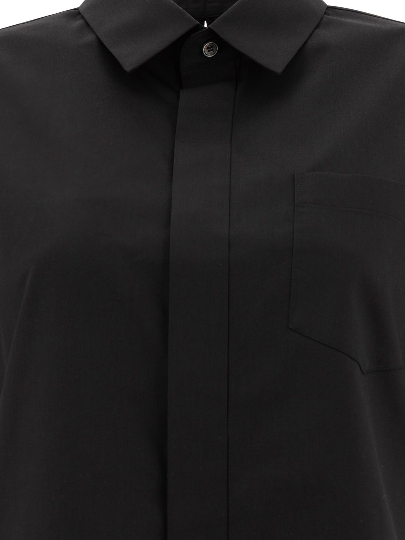 Sacai Cotton Poplin Shirt Size L / US 10 / IT 46 - 3 Thumbnail