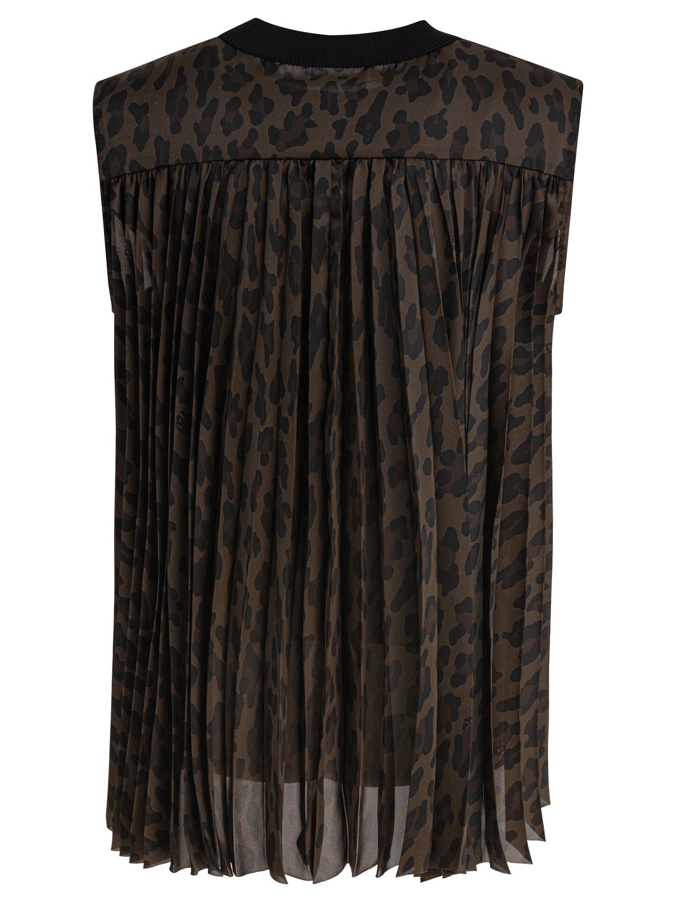 Sacai Leopard Print Top Size L / US 10 / IT 46 - 2 Thumbnail