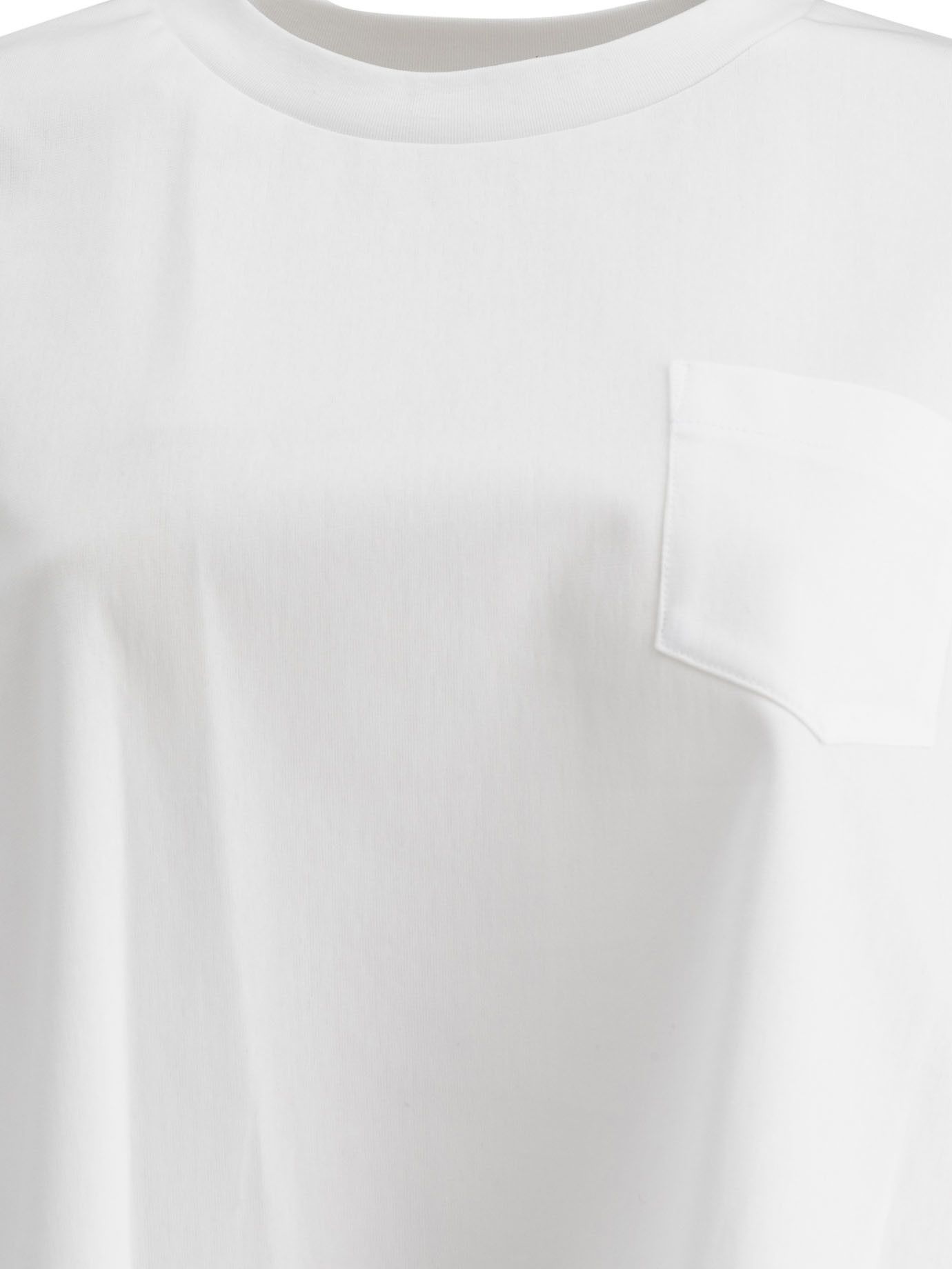 Sacai Cotton Jersey And Nylon Twill T-Shirt Size L / US 10 / IT 46 - 3 Thumbnail