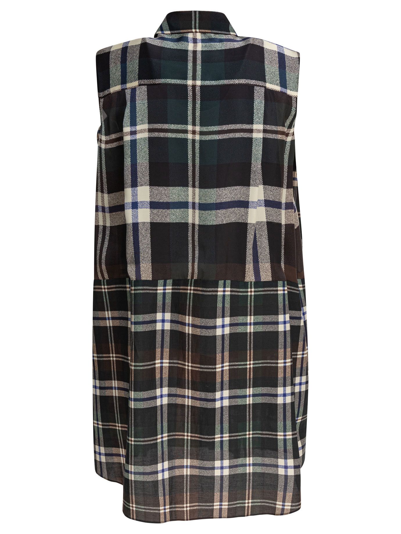 Sacai Plaid Print Dress Size S / US 4 / IT 40 - 2 Thumbnail