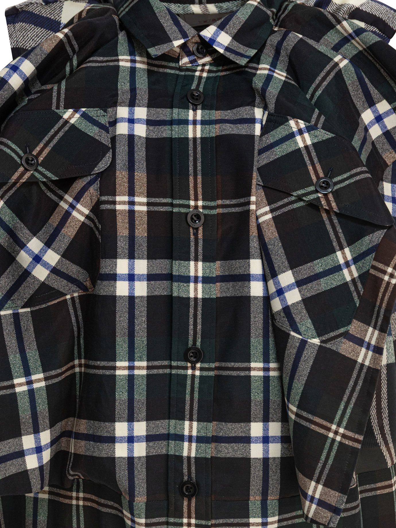 Sacai Plaid Print Dress Size S / US 4 / IT 40 - 3 Thumbnail