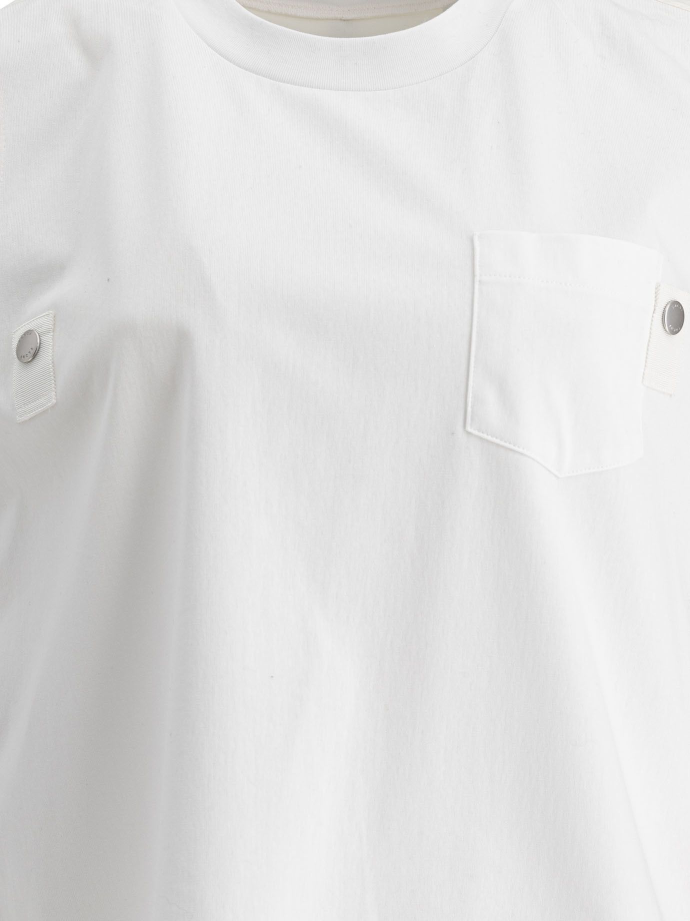 Sacai Cotton Jersey And Nylon Twill Tank Top Size M / US 6-8 / IT 42-44 - 3 Thumbnail