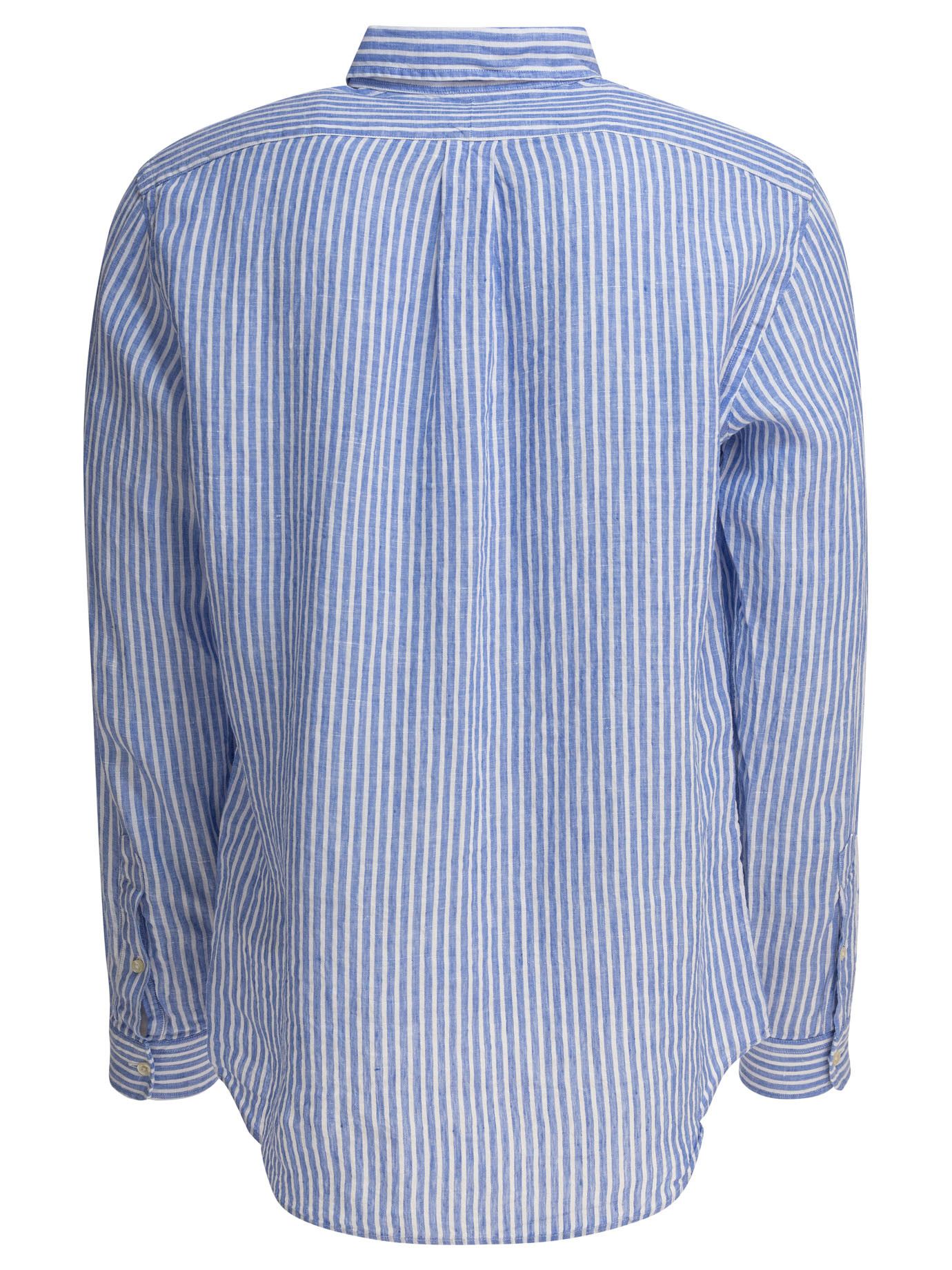 Polo Ralph Lauren Striped Linen Shirt Size US M / EU 48-50 / 2 - 2 Thumbnail
