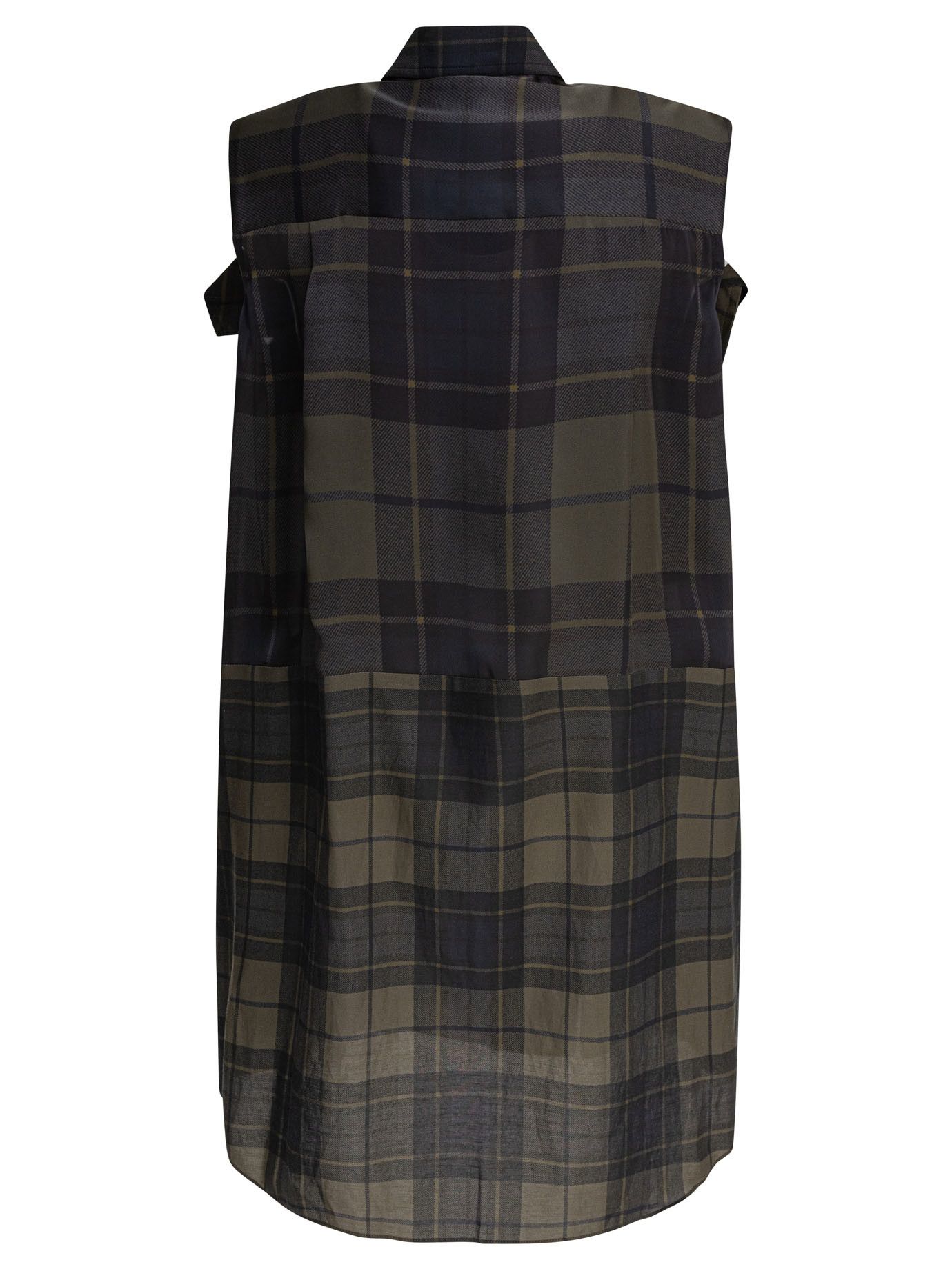 Sacai Plaid Print Dress Size S / US 4 / IT 40 - 2 Thumbnail