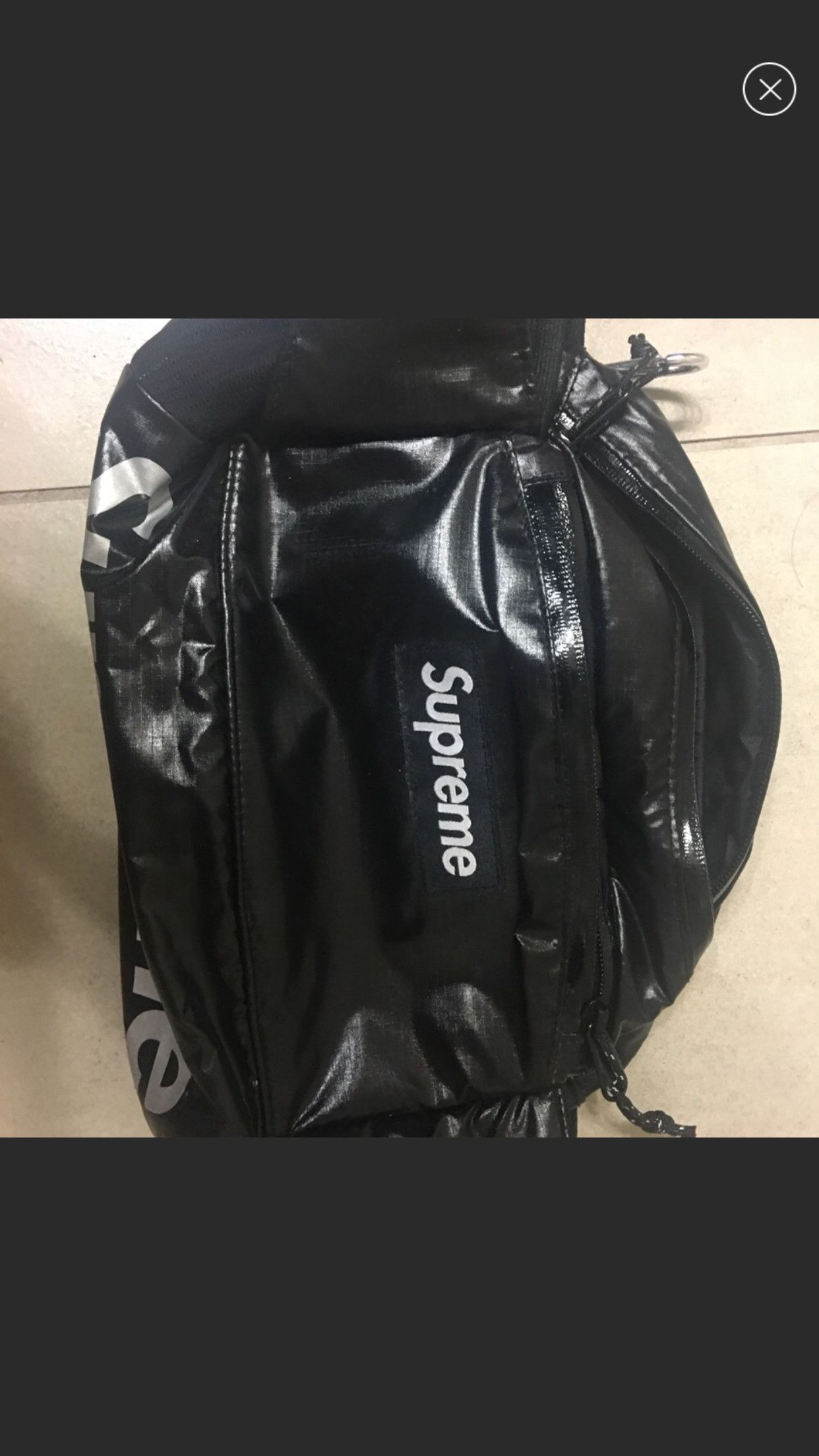 Supreme waist bag fw17 black online