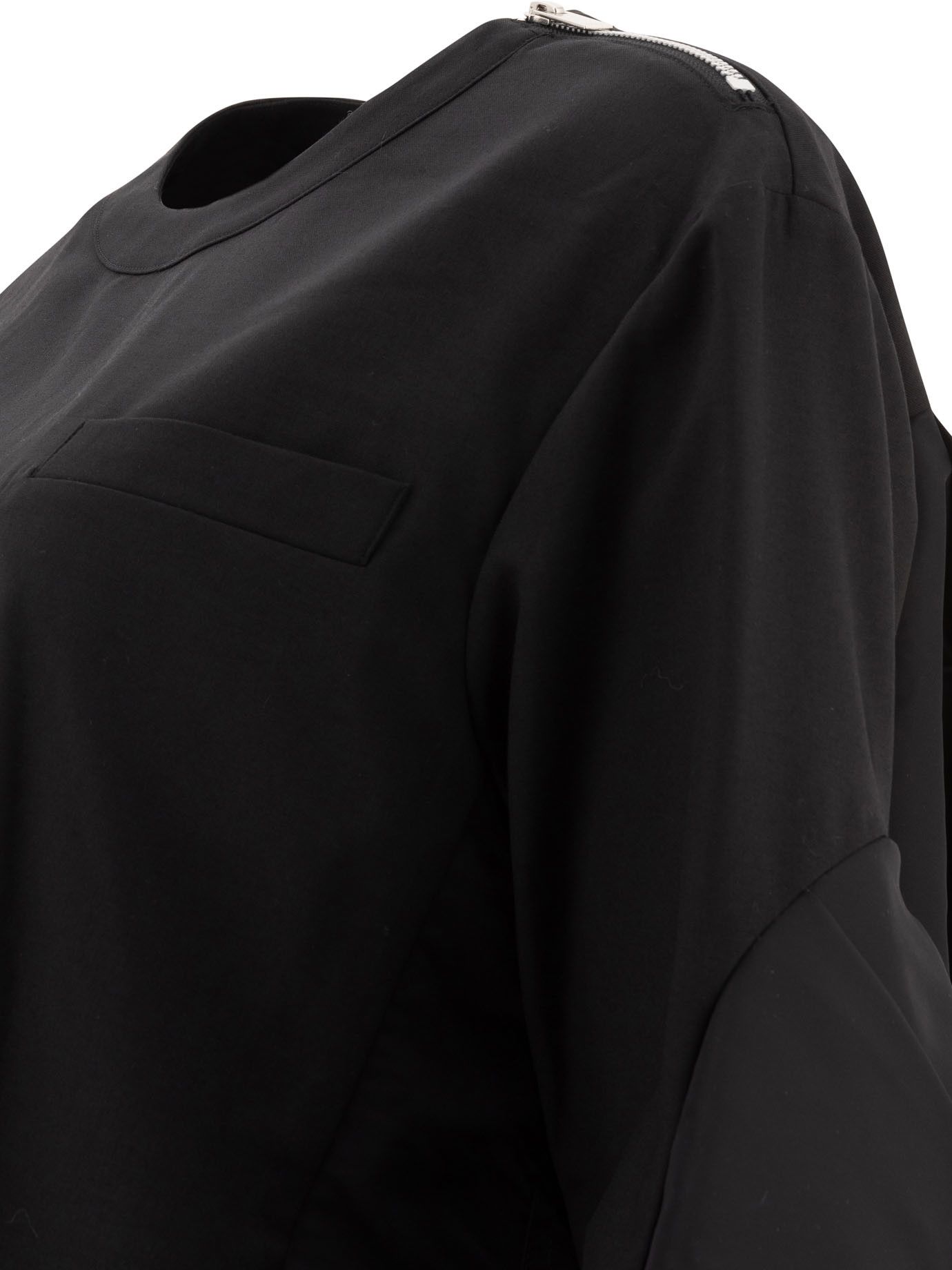 Sacai Suiting X Nylon Twill Sweater Size S / US 4 / IT 40 - 4 Thumbnail