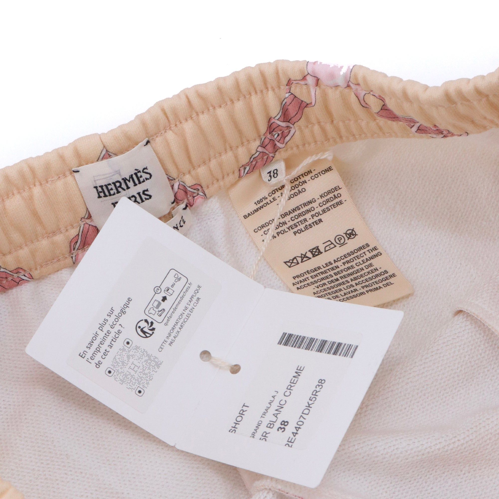 Hermes HERMÈS - Grandtralala Hermès shorts in beige cotton (T38) Size 27" / US 4 / IT 40 - 4 Thumbnail
