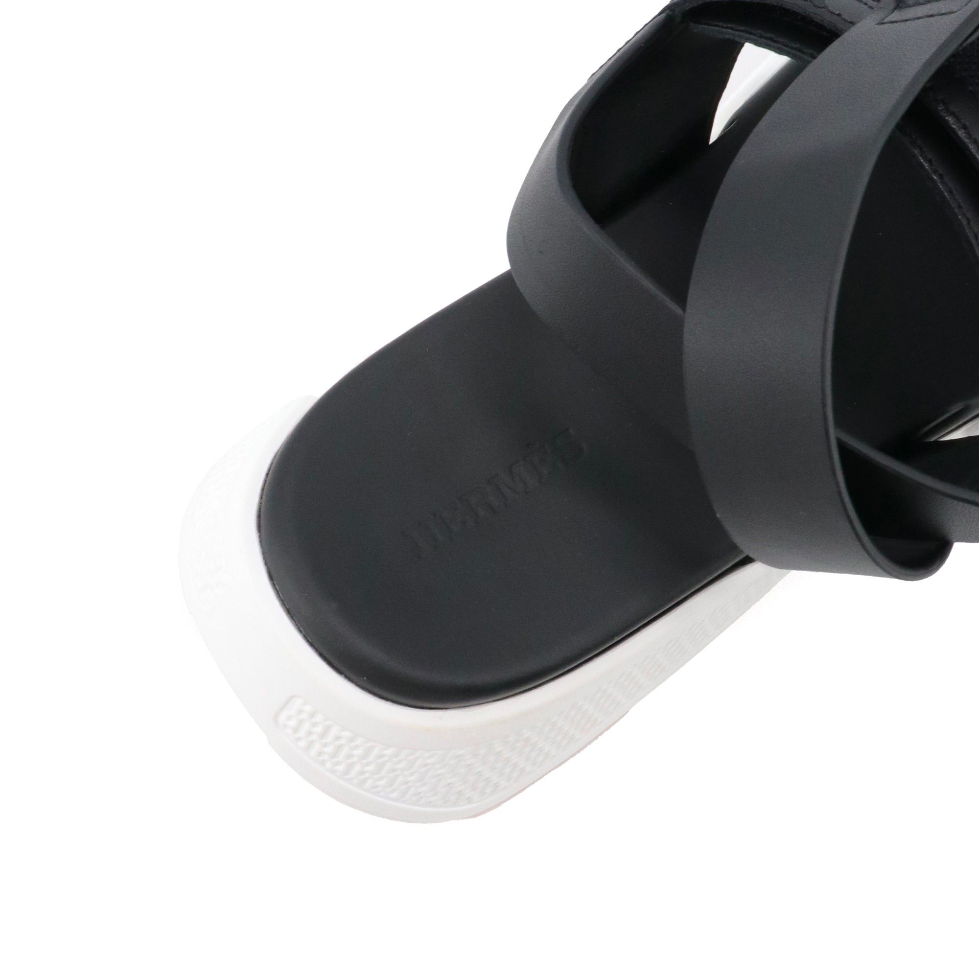 Hermes HERMÈS - Hermès Geek sandals in black leather (Size 38) Size US 7 / IT 37 - 5 Thumbnail