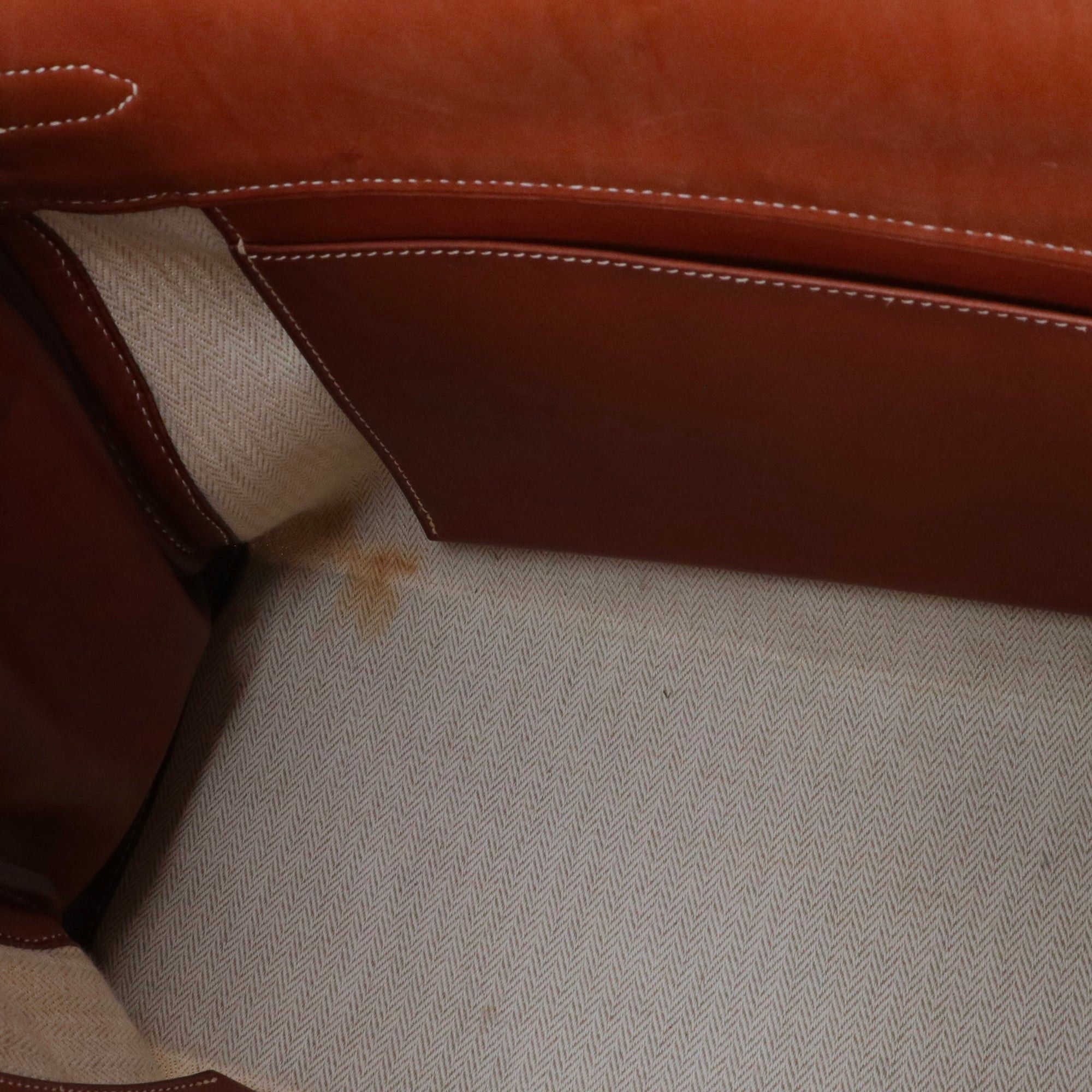 Hermes HERMÈS - Kelly 32 Hermès handbag in barenia leather and nylon Size ONE SIZE - 10 Thumbnail