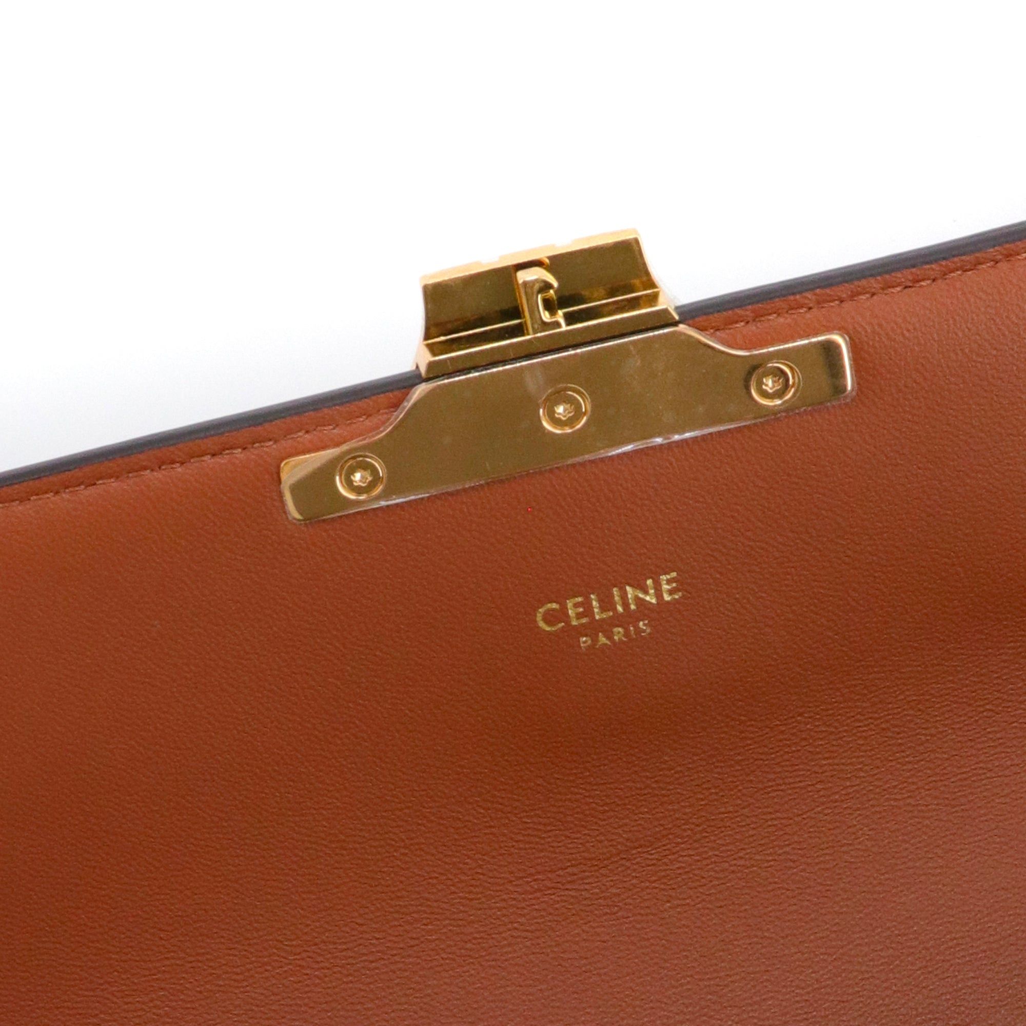 Celine CELINE - Claude Celine shoulder bag in monogrammed Triomphe coated canvas Size ONE SIZE - 5 Thumbnail