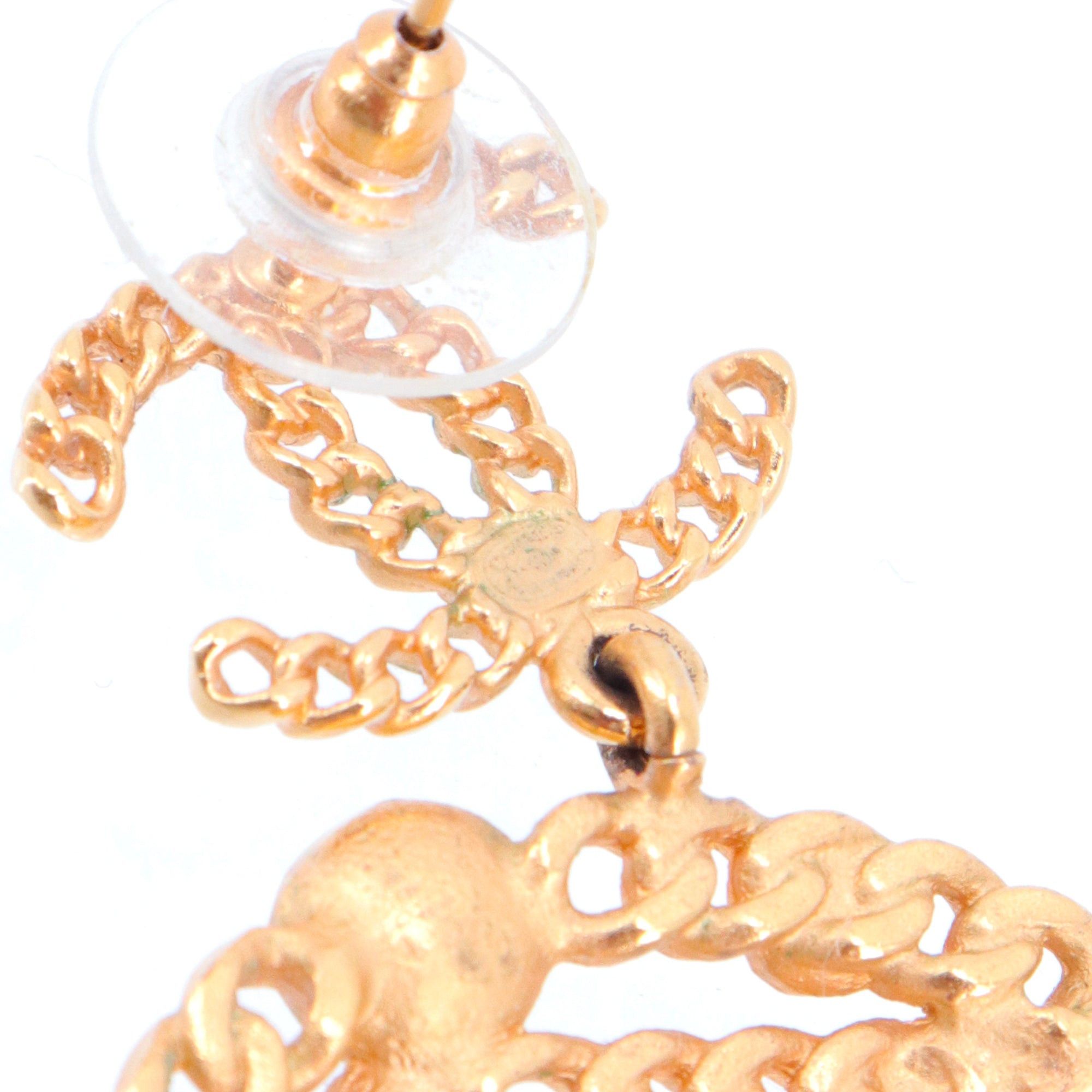 Chanel CHANEL - Chanel 5 earrings in gold metal Size ONE SIZE - 3 Thumbnail
