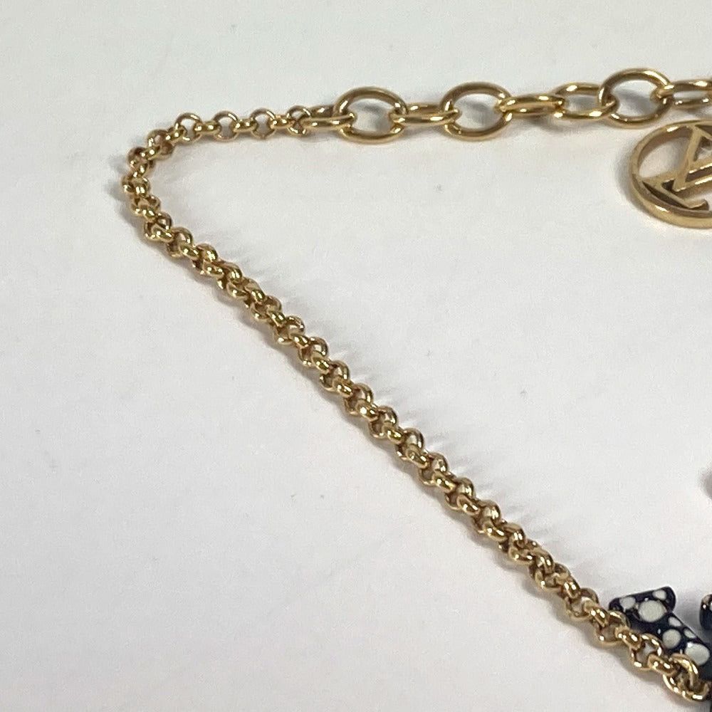 Louis Vuitton Louis Vuitton M0969A Lv X Yk Yayoi Kusama Collaboration Polka Dots Pumpkin Brasseries Iconic Accessories Chain Bracelet Metal Women Black Size ONE SIZE - 5 Thumbnail